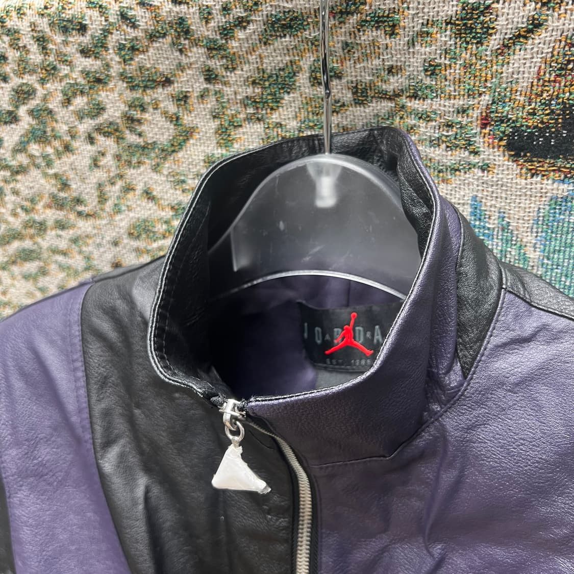 Jordan Brand × Nike Nike Jordan Multiblock Leather Jacket Size S / US 4 / IT 40 - 2 Thumbnail