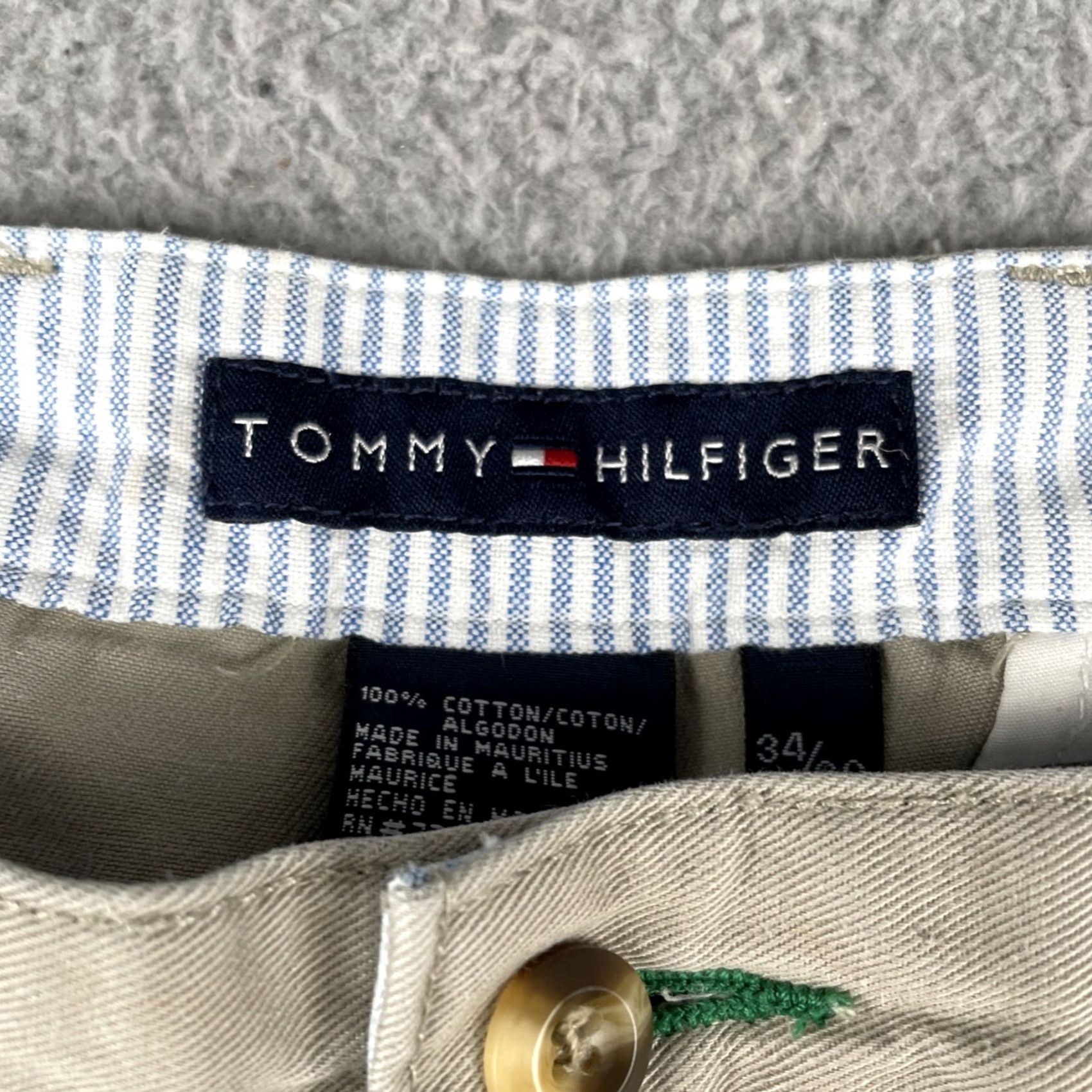 Tommy Hilfiger Vtg Tommy Hilfiger Chino Pants Mens 30x28 Beige Cotton Regular Inseam 28 Athletic Casual Retro Preppy Size US 30 / EU 46 - 4 Thumbnail