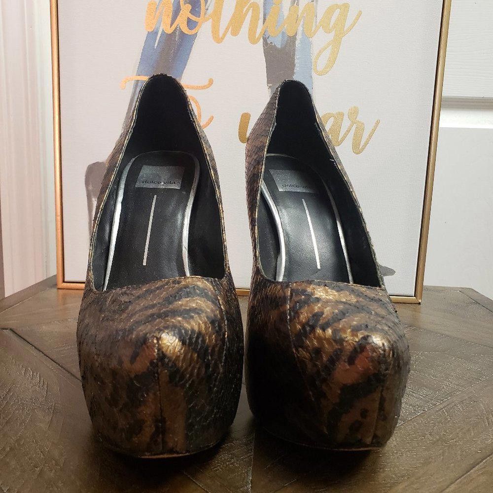 Designer Dolce Vita Platform Pumps Size US 9 / IT 39 - 4 Thumbnail