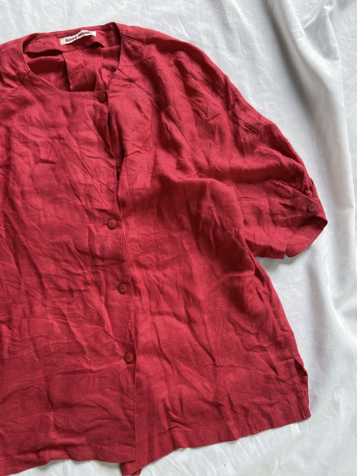 Issey Miyake 1990S ISSEY MIYAKE BLOUSE RED COLOUR Size M / US 6-8 / IT 42-44 - 4 Thumbnail