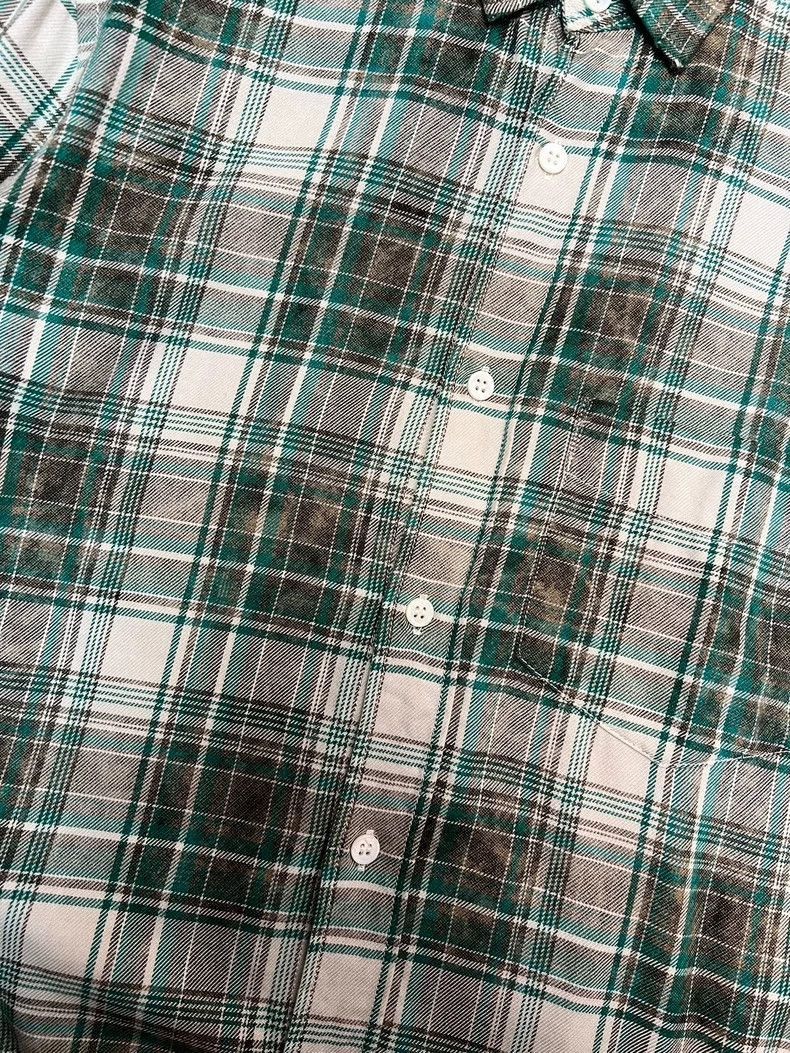 Saint Laurent Paris Saint Laurent Paris Green plaid shirt-2505 Size US M / EU 48-50 / 2 - 4 Thumbnail