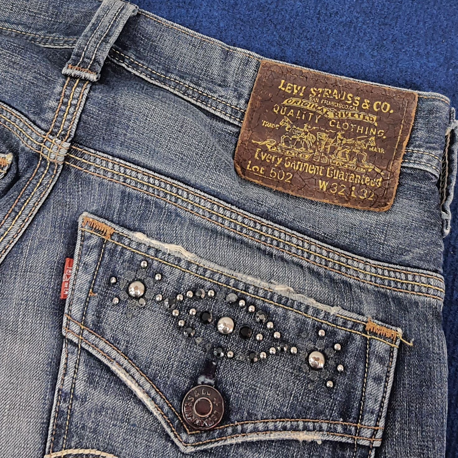 Levi's × Vintage Vintage Levi's Strauss 502 Denim Pants Size US 33 - 3 Thumbnail