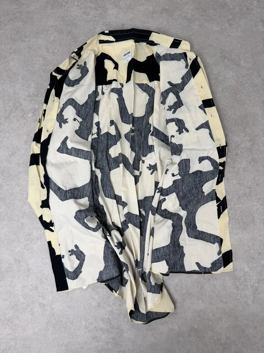 Moschino Moschino Beige & Black Crazy Monster Shirt Size US M / EU 48-50 / 2 - 10 Thumbnail