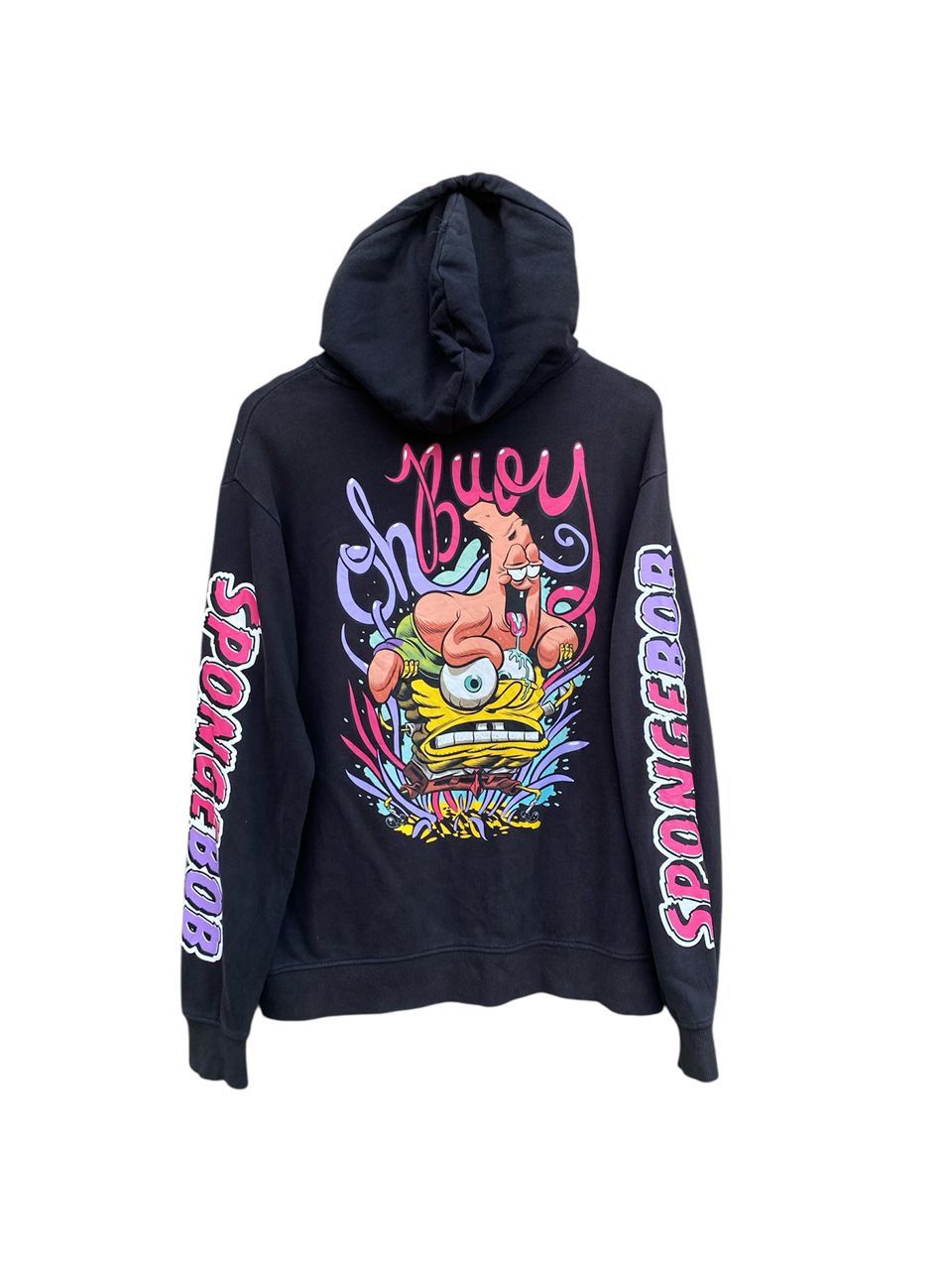 Cartoon Network Spongebob Squarepants Overprint Hoodie Pullover Size US L / EU 52-54 / 3 - 1 Thumbnail