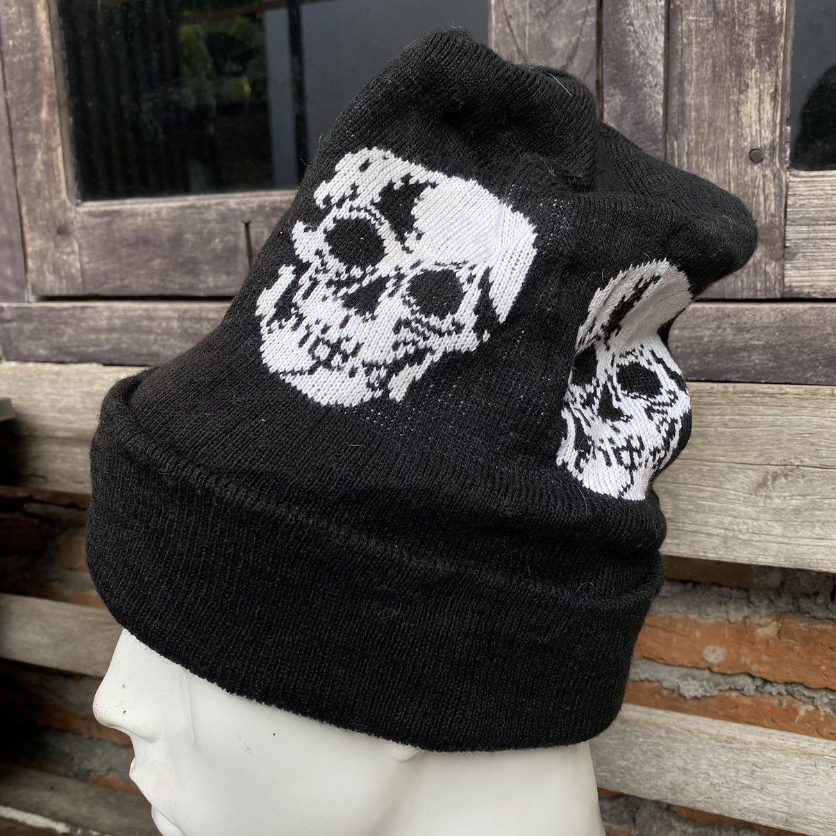 If Six Was Nine × Japanese Brand × Le Grande Bleu (L.G.B.) SKULLISM BY HOLYWOOD TERROR BEANIE HATS Size ONE SIZE - 4 Thumbnail
