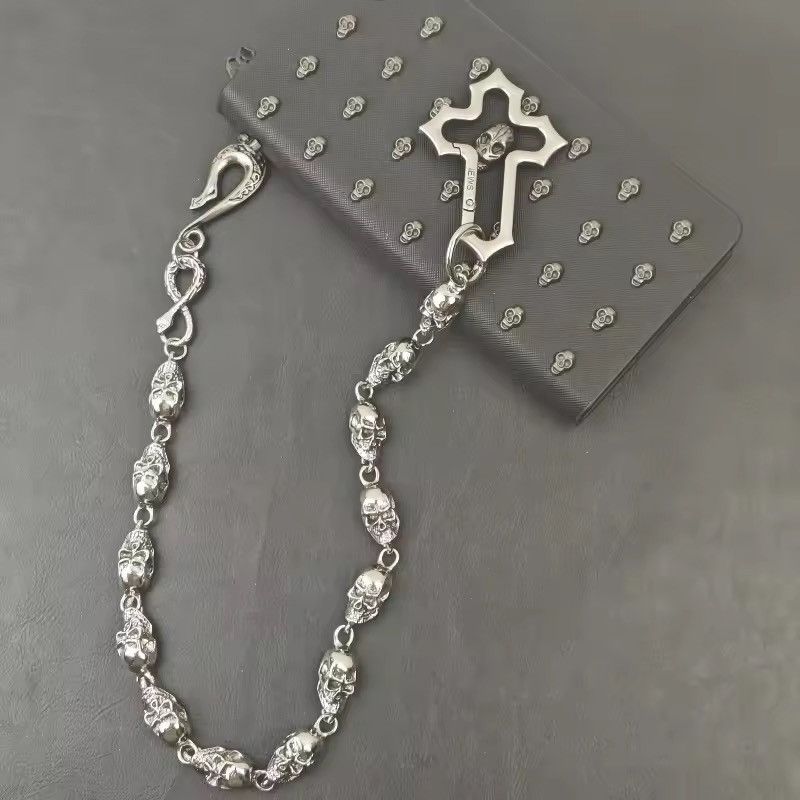 Jewelry Skull Wallet Chain, Y2K Size ONE SIZE - 4 Thumbnail