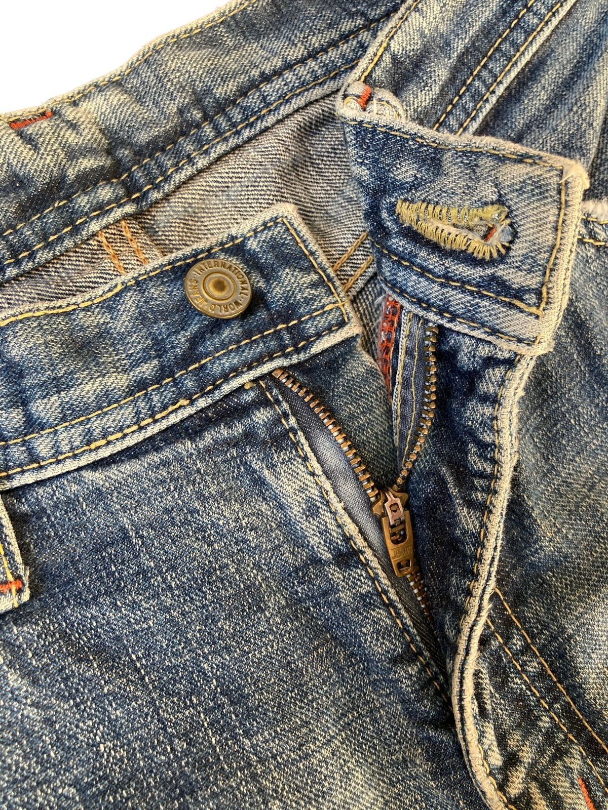 Japanese Brand Vintage 90s Kaihara Japanese Denim Size US 33 - 5 Thumbnail
