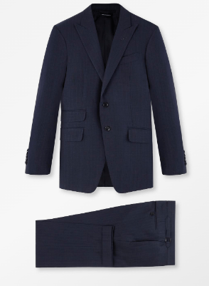 image of Tom Ford O1Loc1C0324 21Ml4N Suit Other In Blue, Men's (Size 2XL)