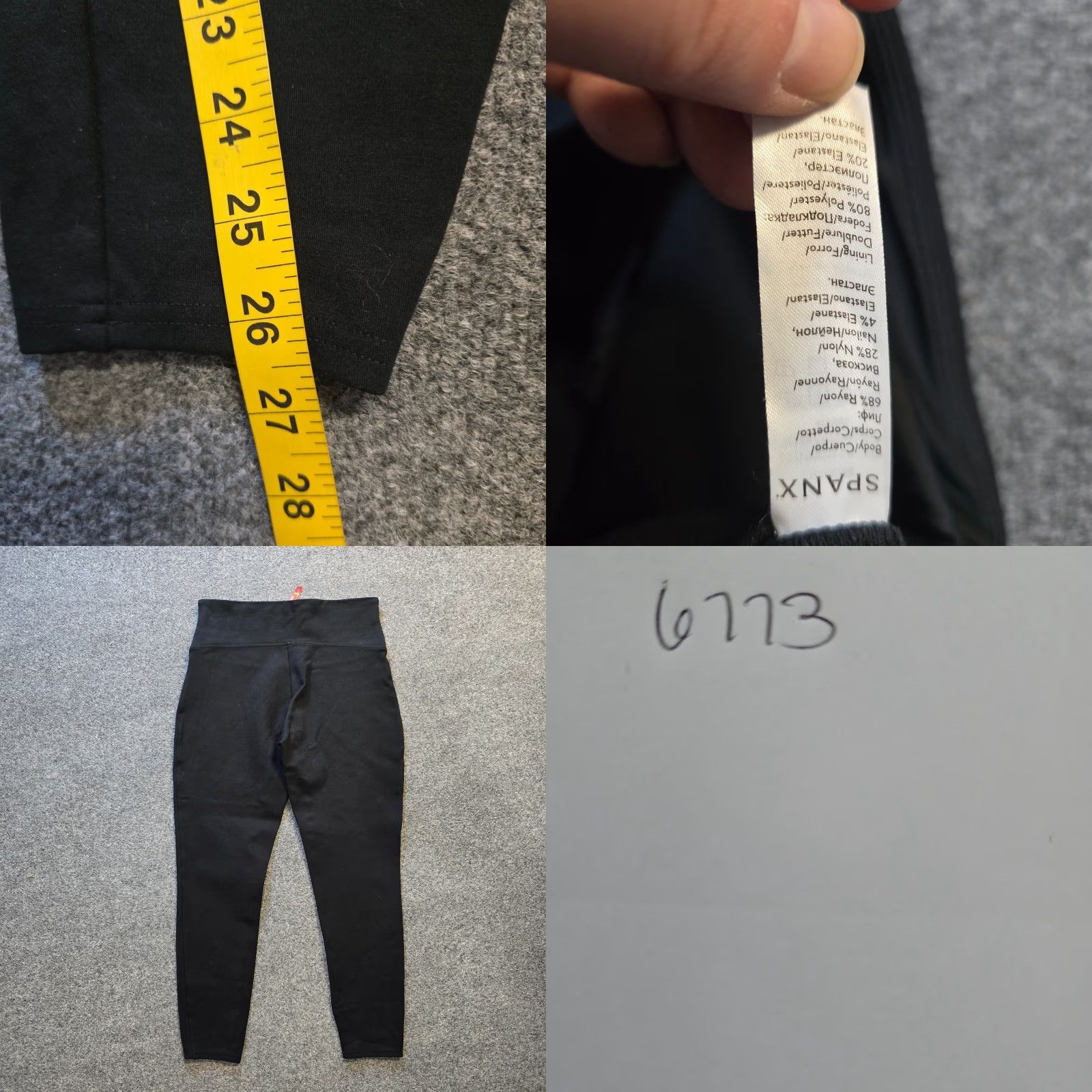 Spanx Spanx Pants Womens Large Black Skinny High Rise Ponte Capsule Caprice? Size 36" / US 14 / IT 50 - 8 Thumbnail