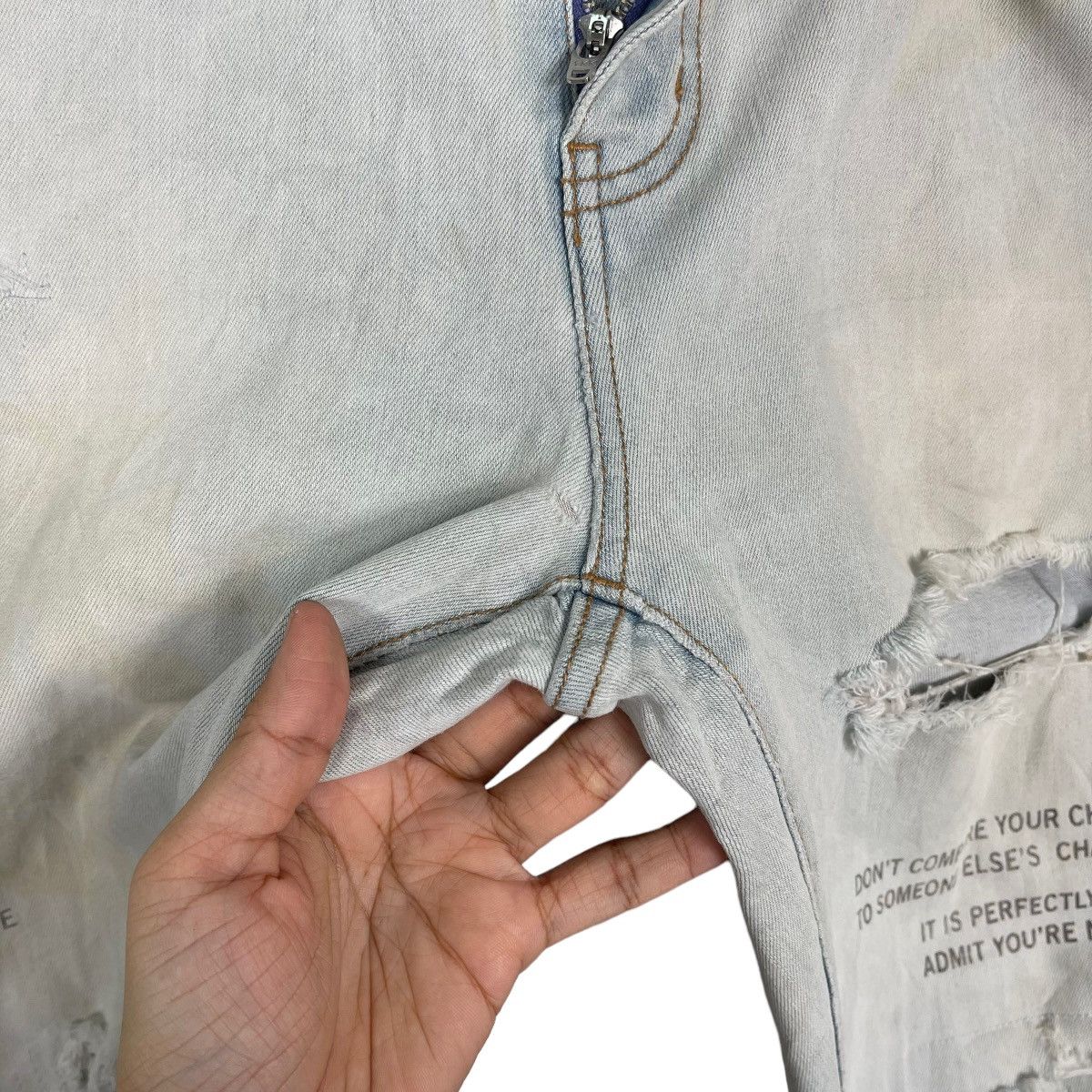 Japanese Brand Azul By Moussy Inspired Hysteric Glamour Skinny Jeans Size US 32 / EU 48 - 11 Thumbnail