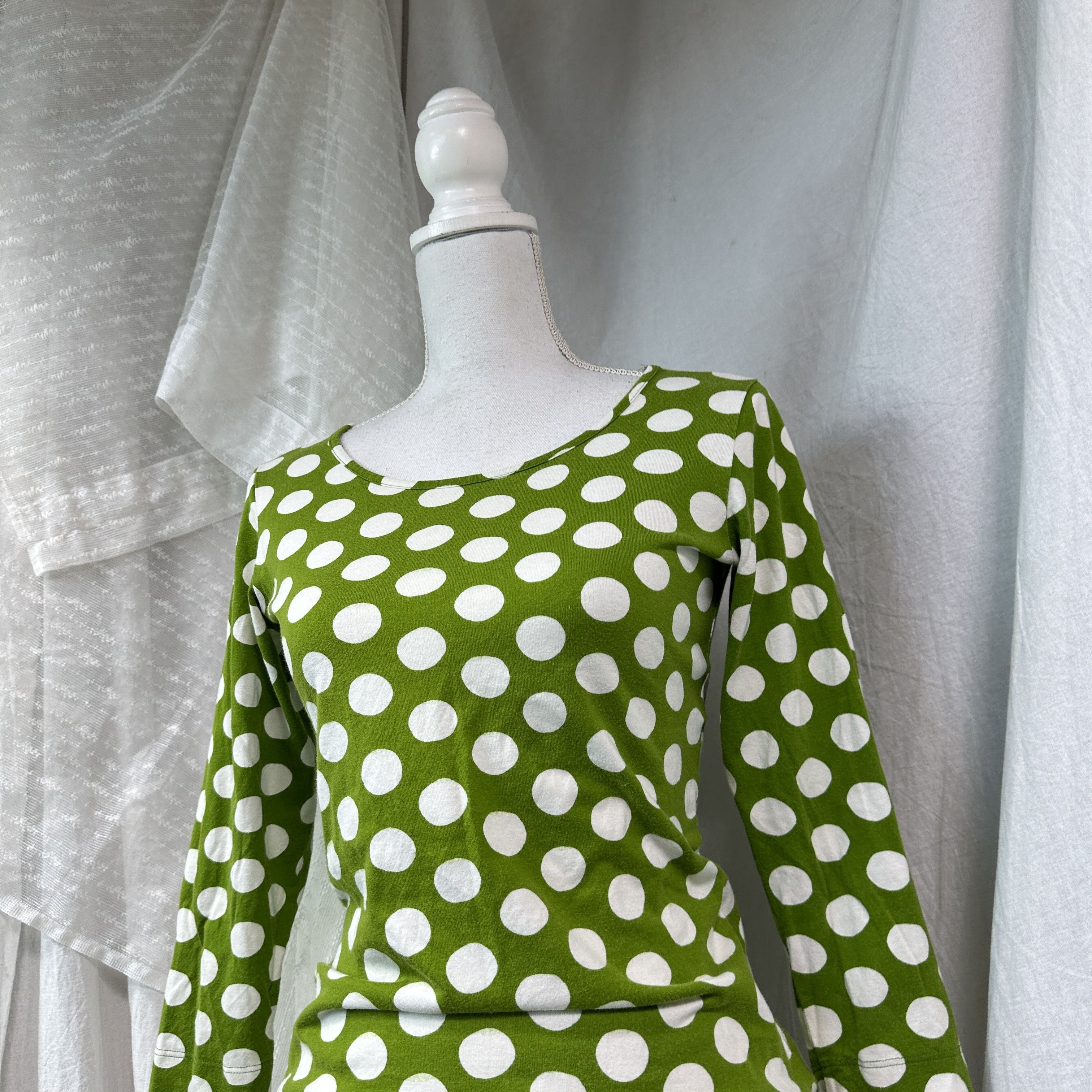 Marimekko Vintage Marimekko Polka Dot Longsleeve Shirt Y2K Size M / US 6-8 / IT 42-44 - 6 Thumbnail