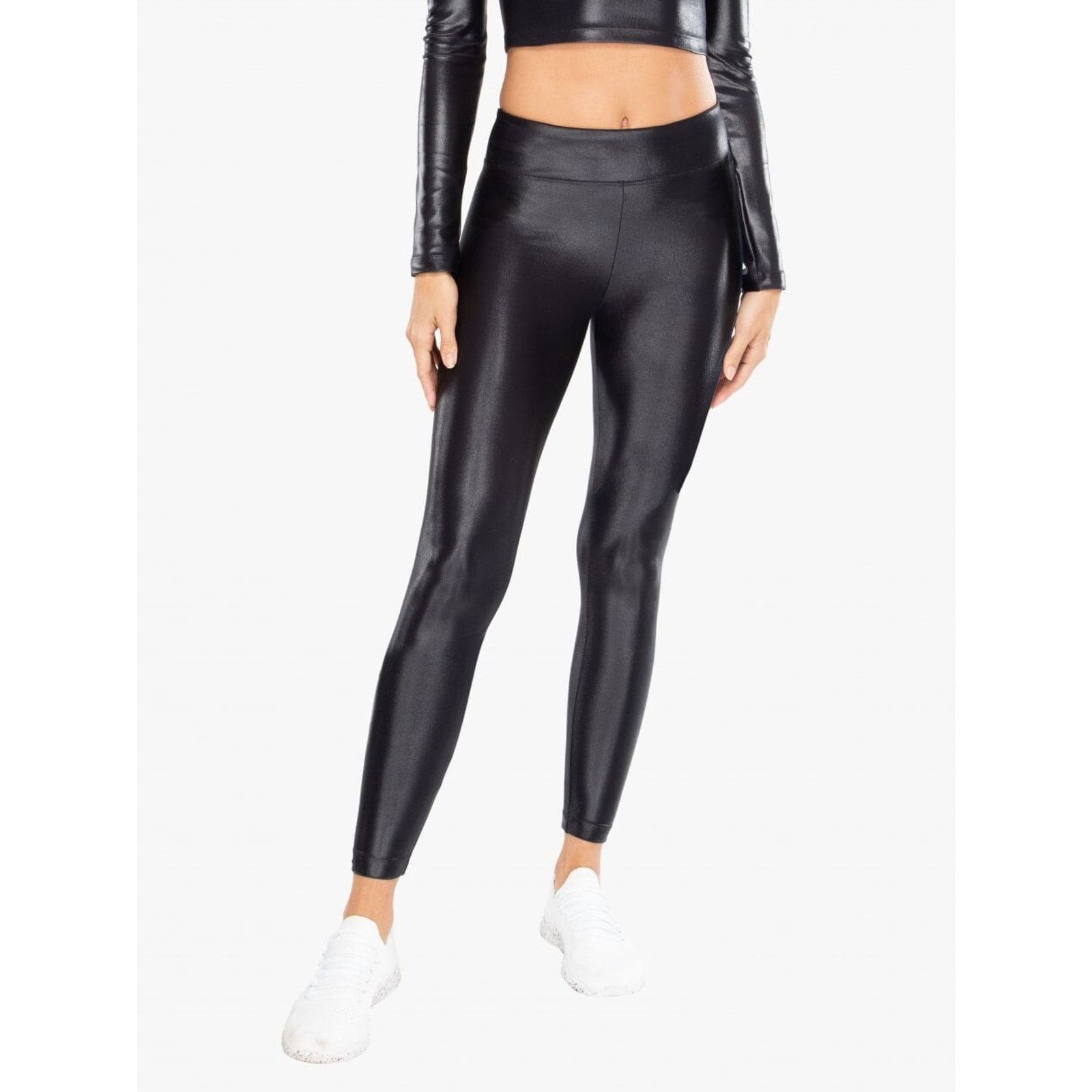 & Other Stories KORAL Women Lustrous High Rise Leggings Black Size S A000443 Size 34" / US 12 / IT 48 - 1 Thumbnail