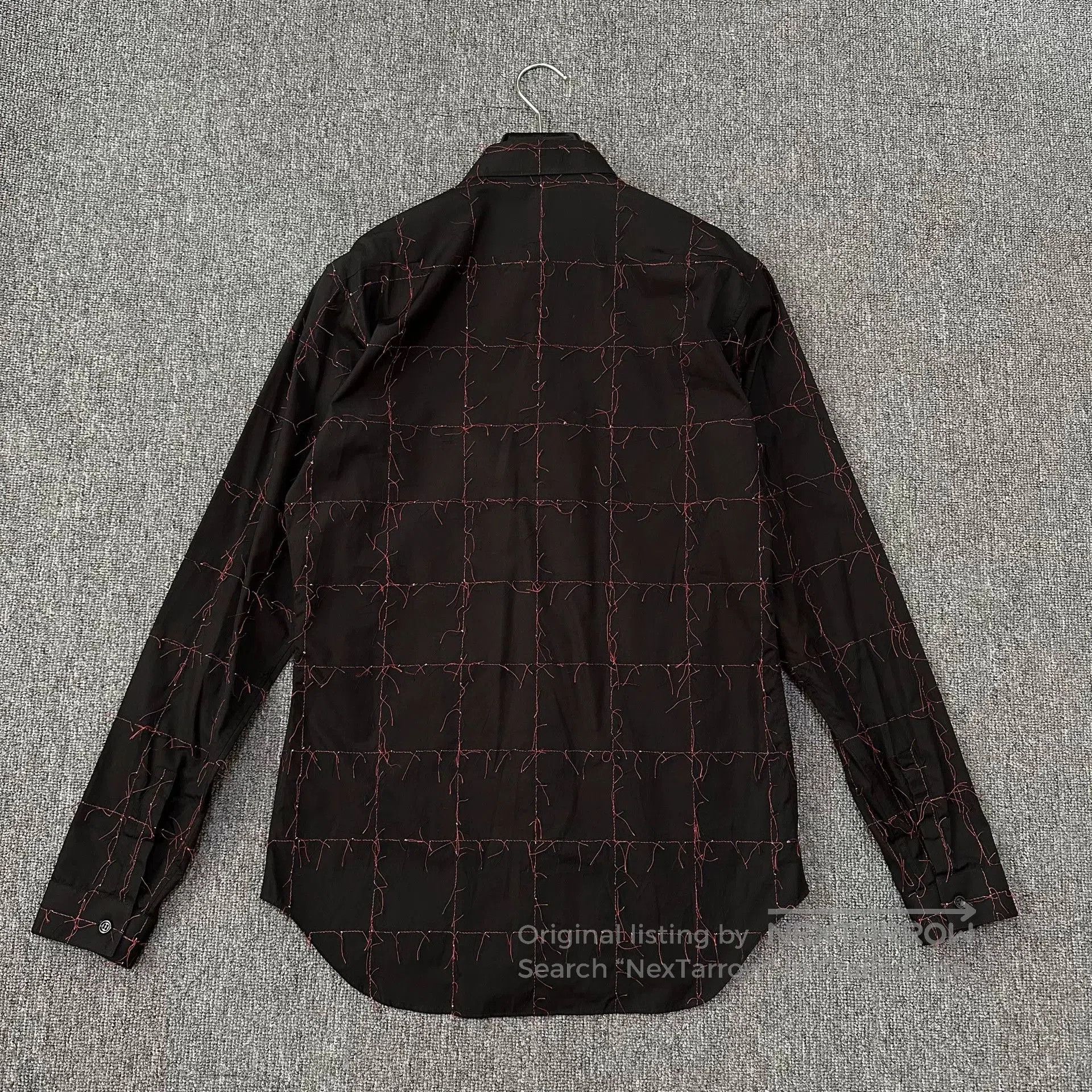 Dior Dior Homme Red Stitch Runway Shirt. Size US M / EU 48-50 / 2 - 4 Thumbnail