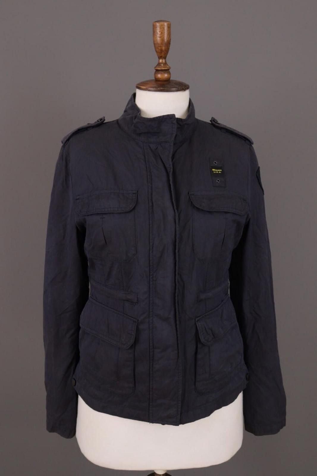Eddie Bauer Ladies Blauer USA Black Full Zip Cargo Jacket Size L Size L / US 10 / IT 46 - 1 Thumbnail