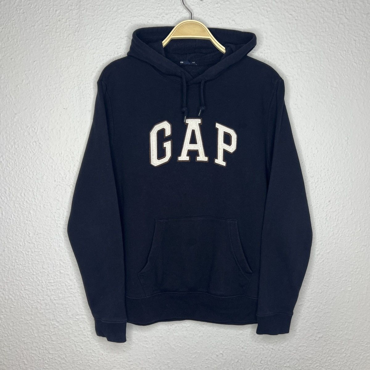 Gap Gap Vintage Hoodie Navy Big Logo Spellout Retro Y2K Drill Size US M / EU 48-50 / 2 - 1 Thumbnail