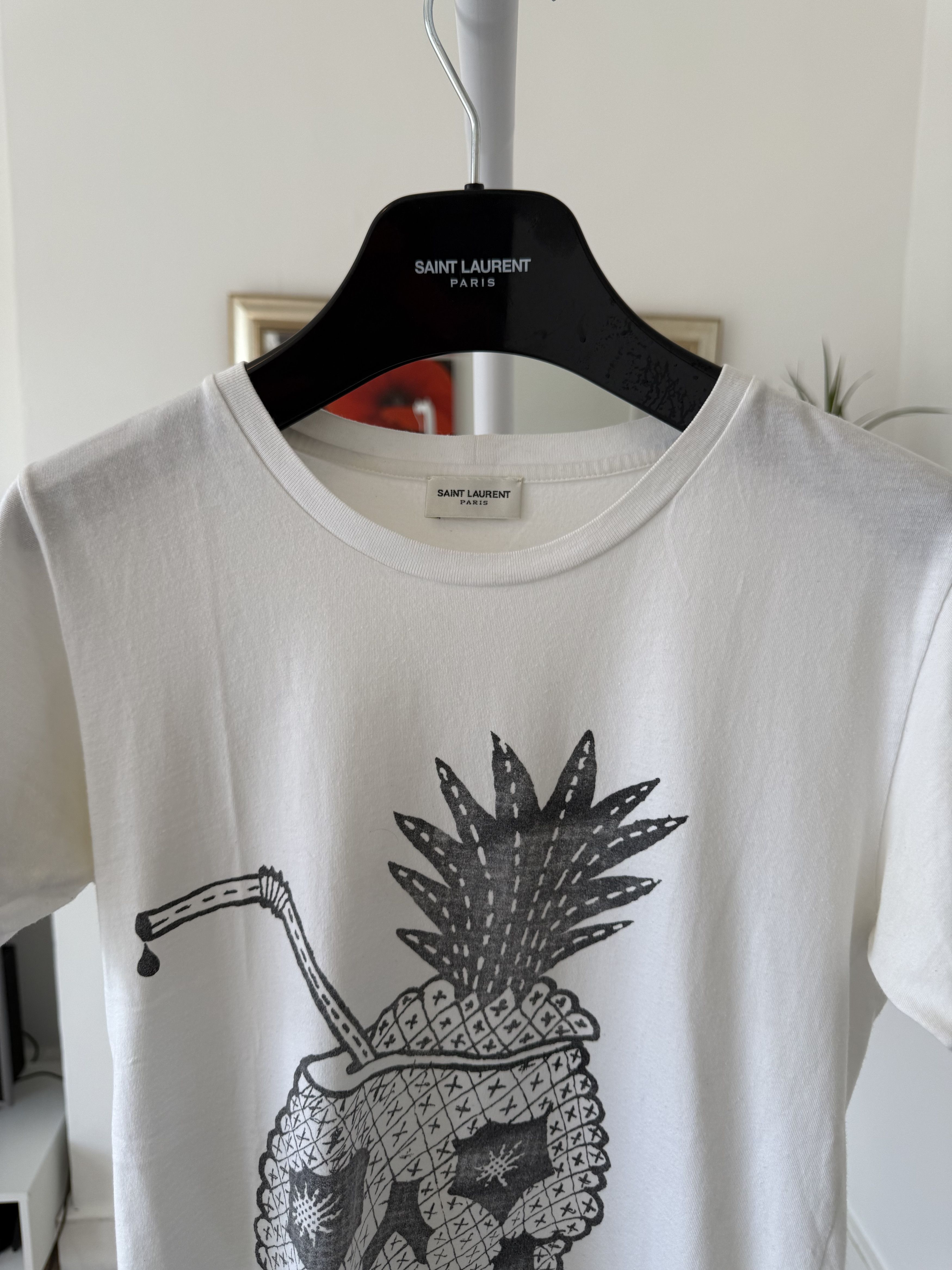 Saint Laurent Paris SS14 Saint Laurent Pineapple Tee Size US XS / EU 42 / 0 - 8 Thumbnail