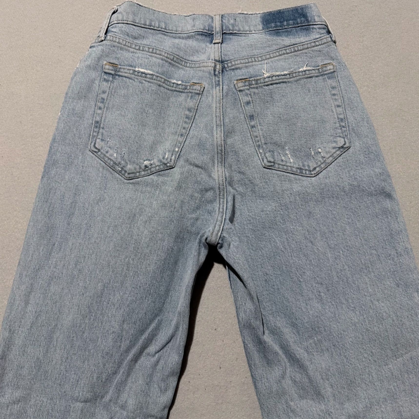 Abercrombie & Fitch Abercrombie & Fitch The Dad Jeans Women's Blue Denim Classic Button Fly 4 Size 27" / US 4 / IT 40 - 4 Thumbnail