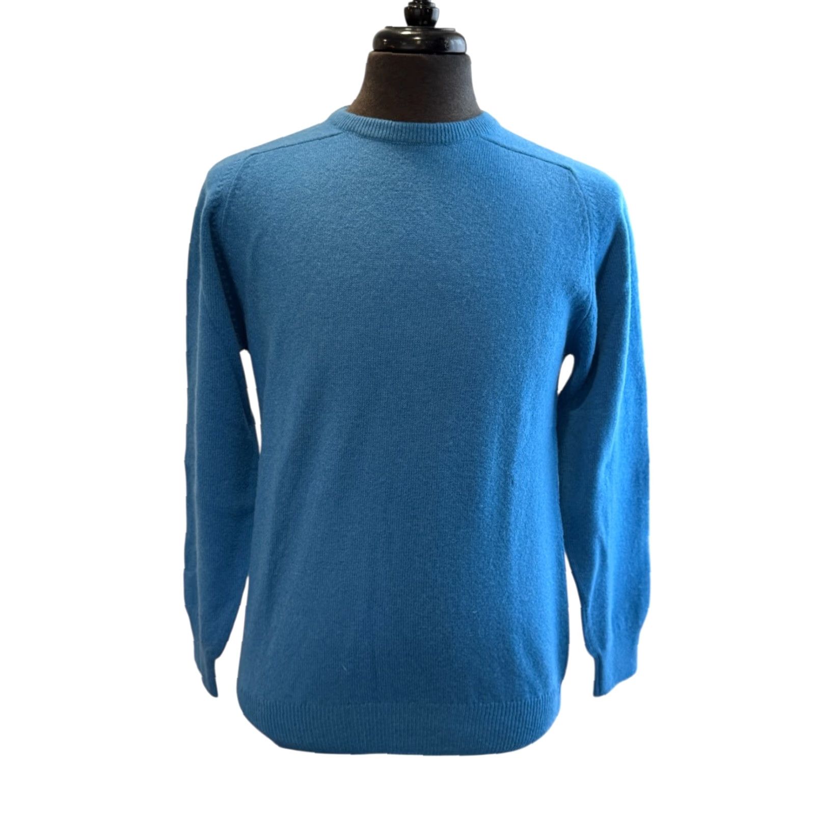 Vintage VINTAGE The Scotch House Mens Sweater Pullover Braemar 40 Blue Wool Knit Crew Neck Ribbed Cuffs Hem Men Size US L / EU 52-54 / 3 - 2 Thumbnail