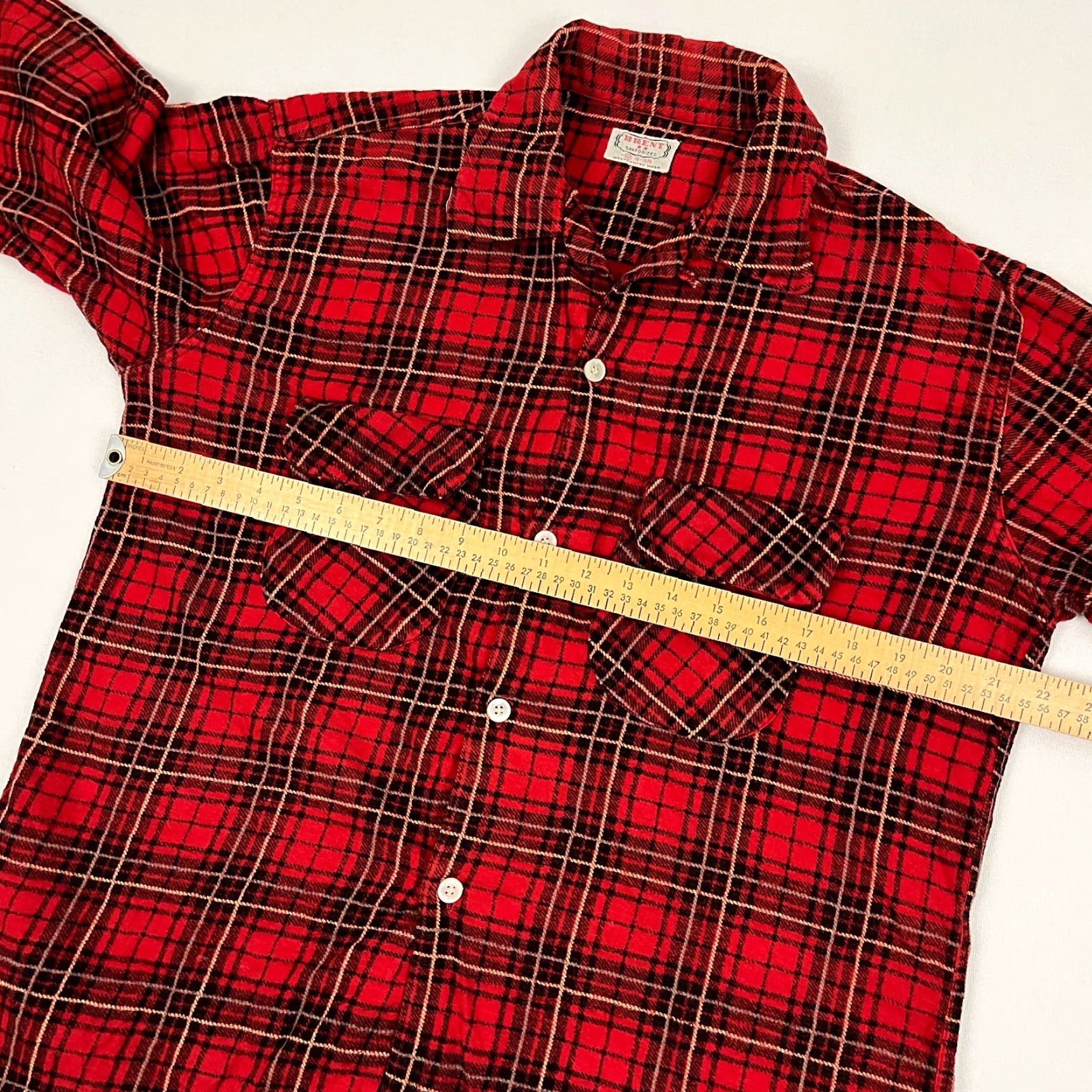 Vintage VINTAGE Montgomery Ward Brent Sanforized Shirt Mens M Red Plaid Flannel Button-Up Shirt Size US M / EU 48-50 / 2 - 4 Thumbnail