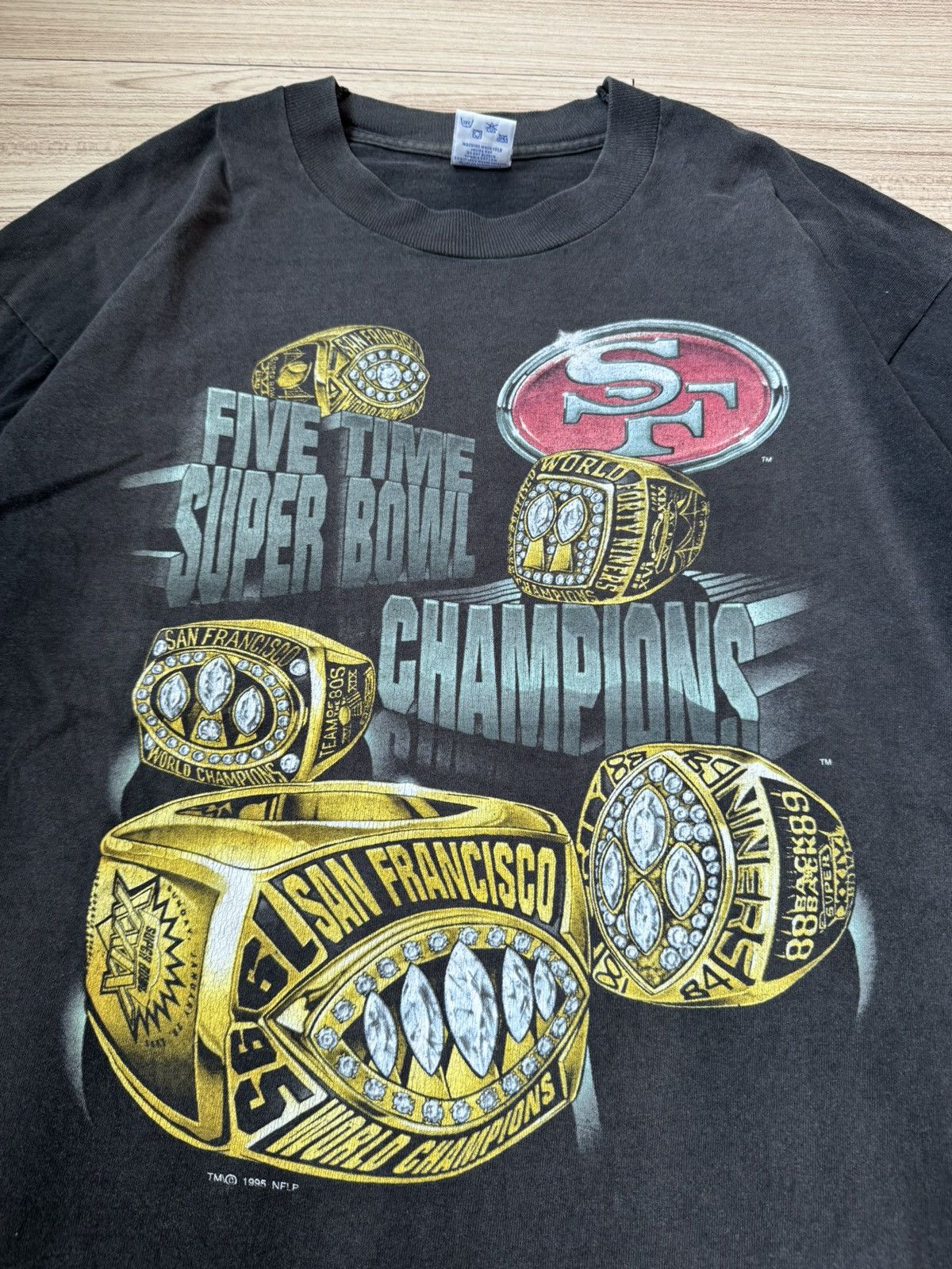 Rap Tees Vintage Super bowl 1996 Five Time Champion Size US L / EU 52-54 / 3 - 3 Thumbnail