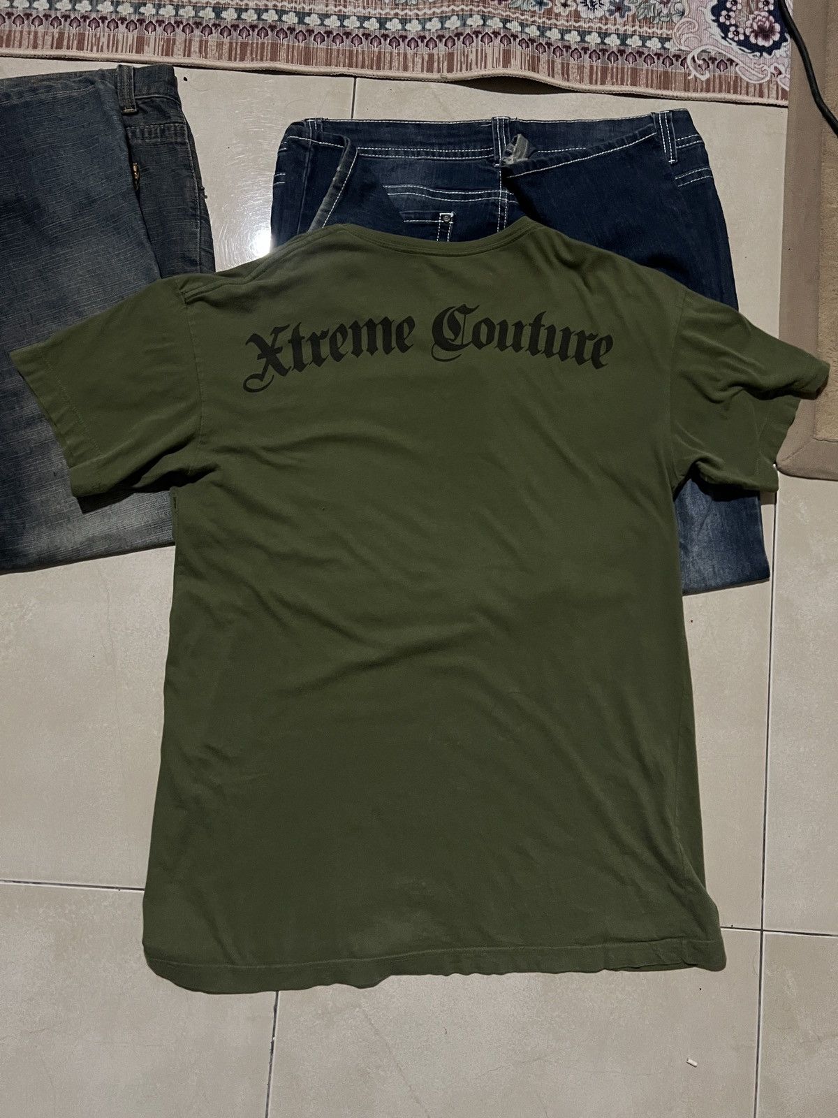 Affliction × Ed Hardy × Southpole Y2K Xtreme Couture Skull and Cross Tee Size US L / EU 52-54 / 3 - 2 Thumbnail