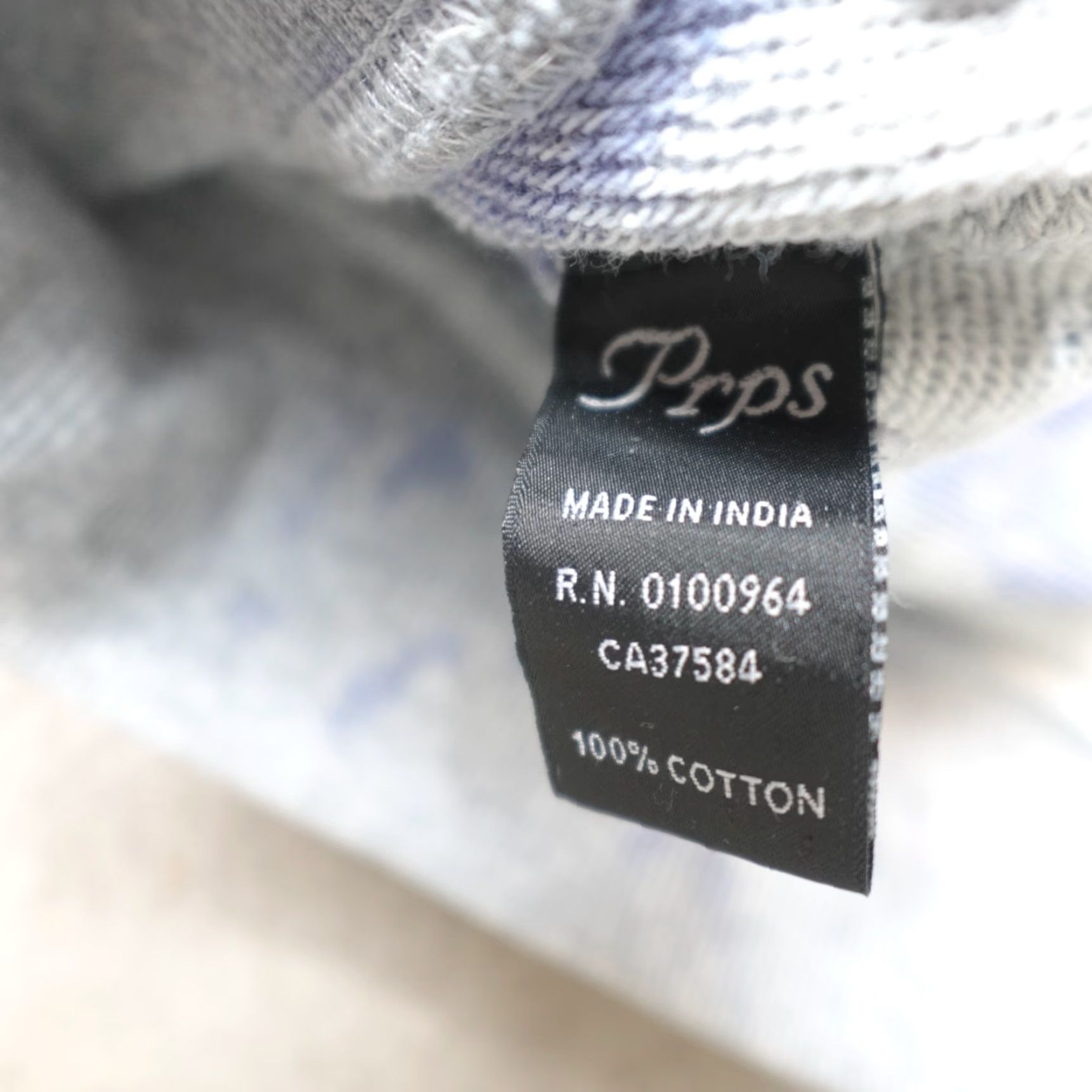 Prps Prps Sweatshirt Large Blue Gray Pullover Men Regular Hoodie Jersey Cotton Sweatshirt Size US L / EU 52-54 / 3 - 4 Thumbnail