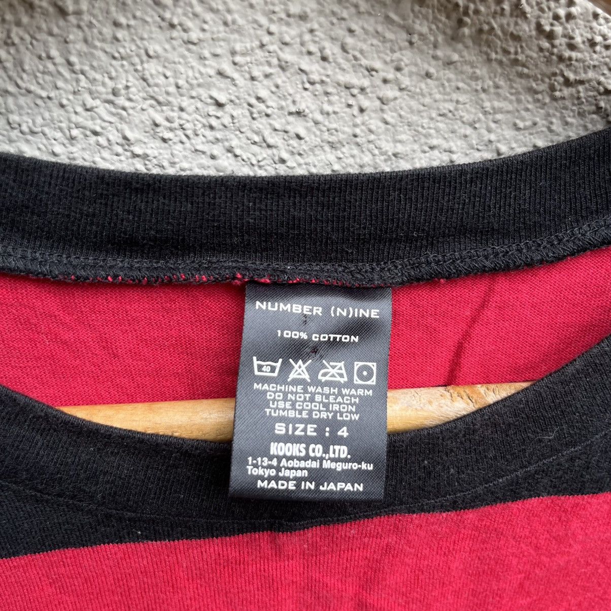 Number (N)ine NUMBER NINE crest logo stripe tee Size US L / EU 52-54 / 3 - 3 Thumbnail
