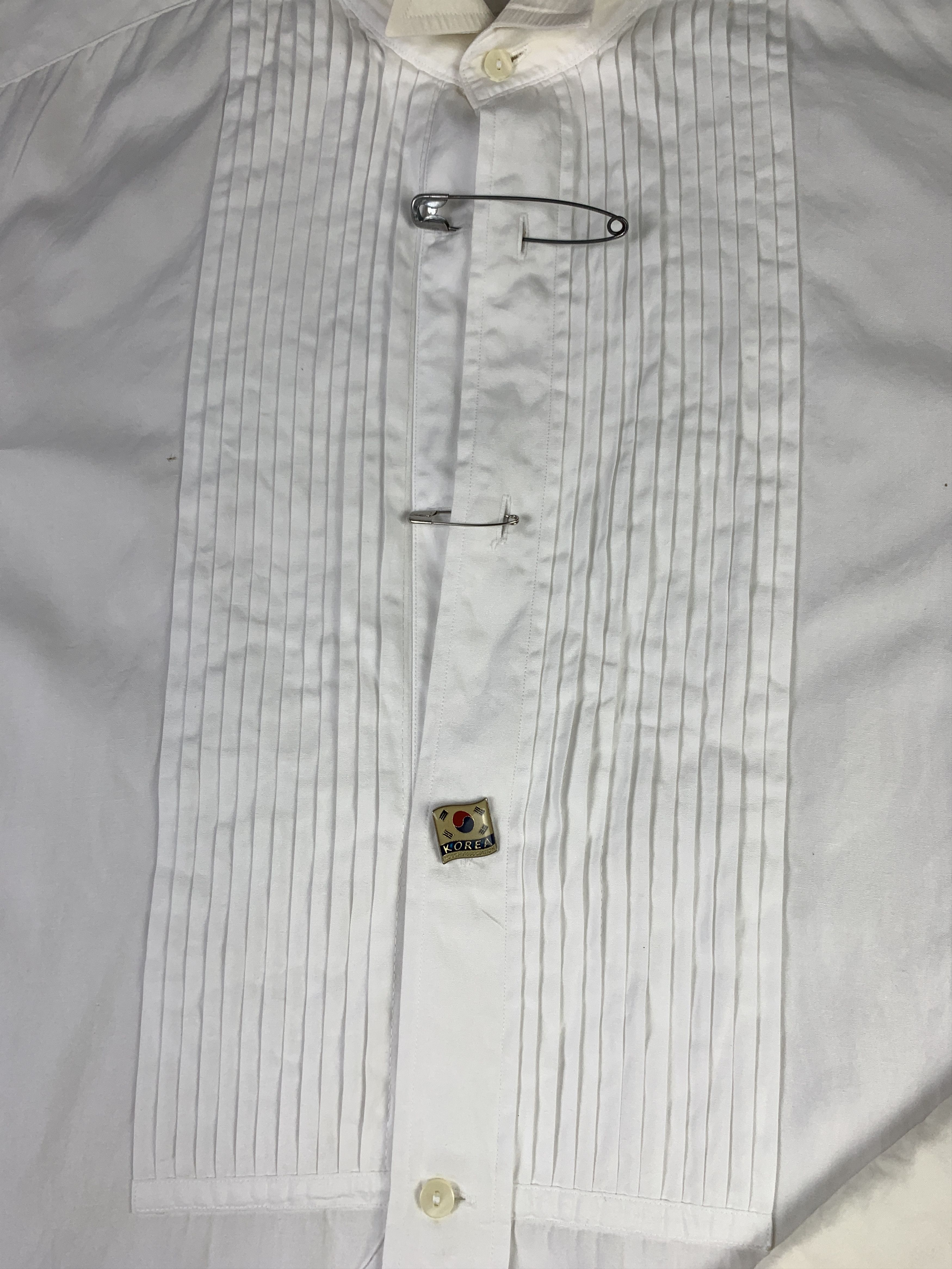 Japanese Brand Social White Formal Suit Shirt (L) Size US L / EU 52-54 / 3 - 4 Thumbnail