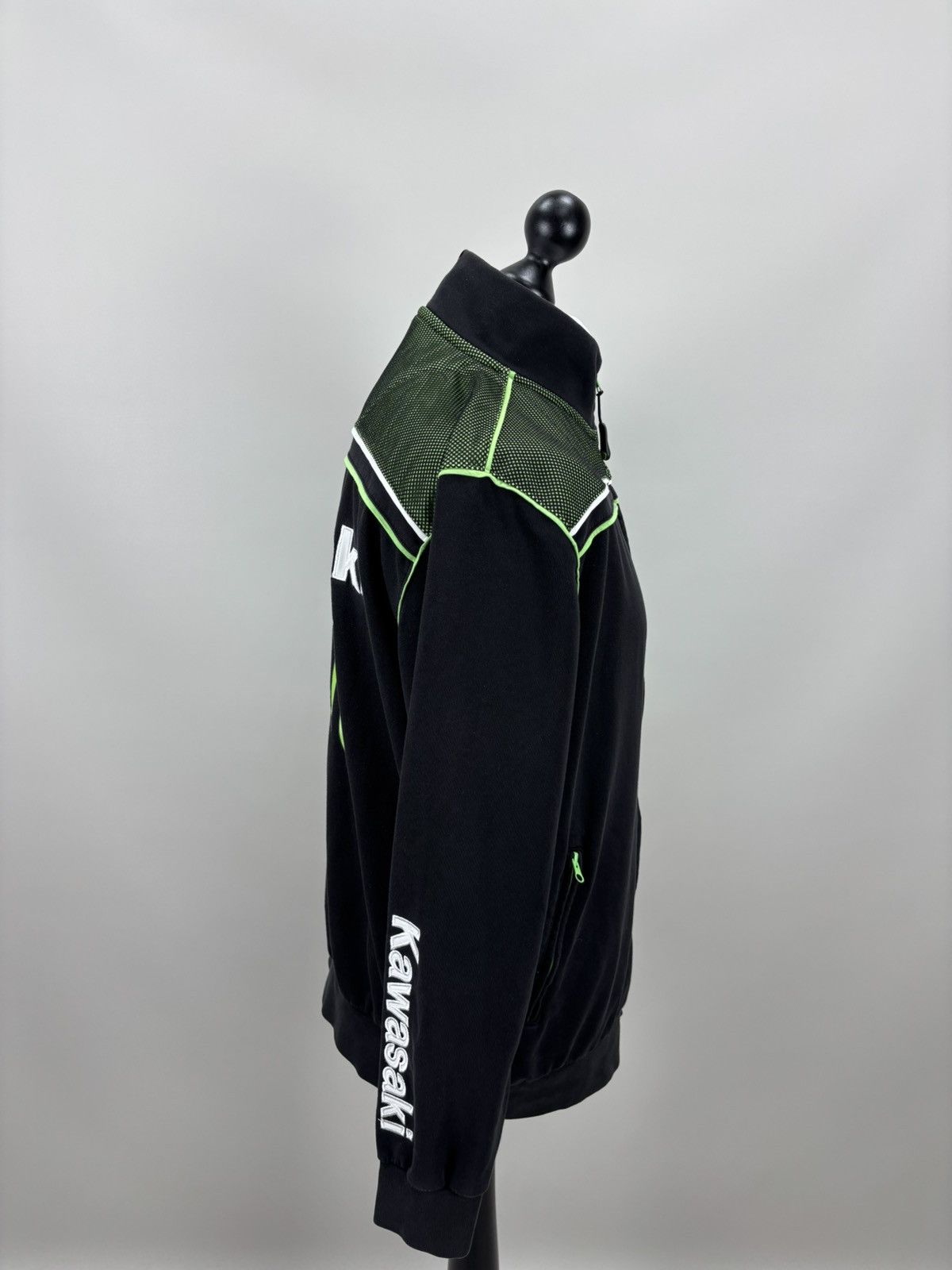 Other Mens sweatshirt full zip Kawasaki Size XXL Color Black/Green Size US XXL / EU 58 / 5 - 5 Thumbnail