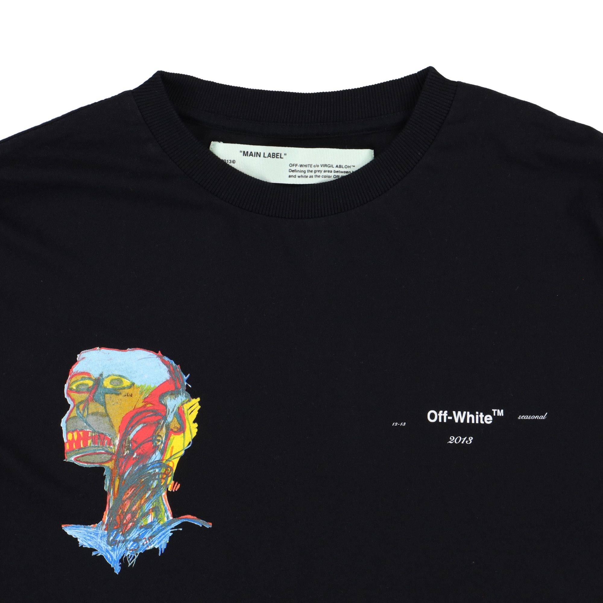 Jean-Michel Basquiat × Off-White Black Post Modern Logo T-Shirt Size US M / EU 48-50 / 2 - 6 Thumbnail