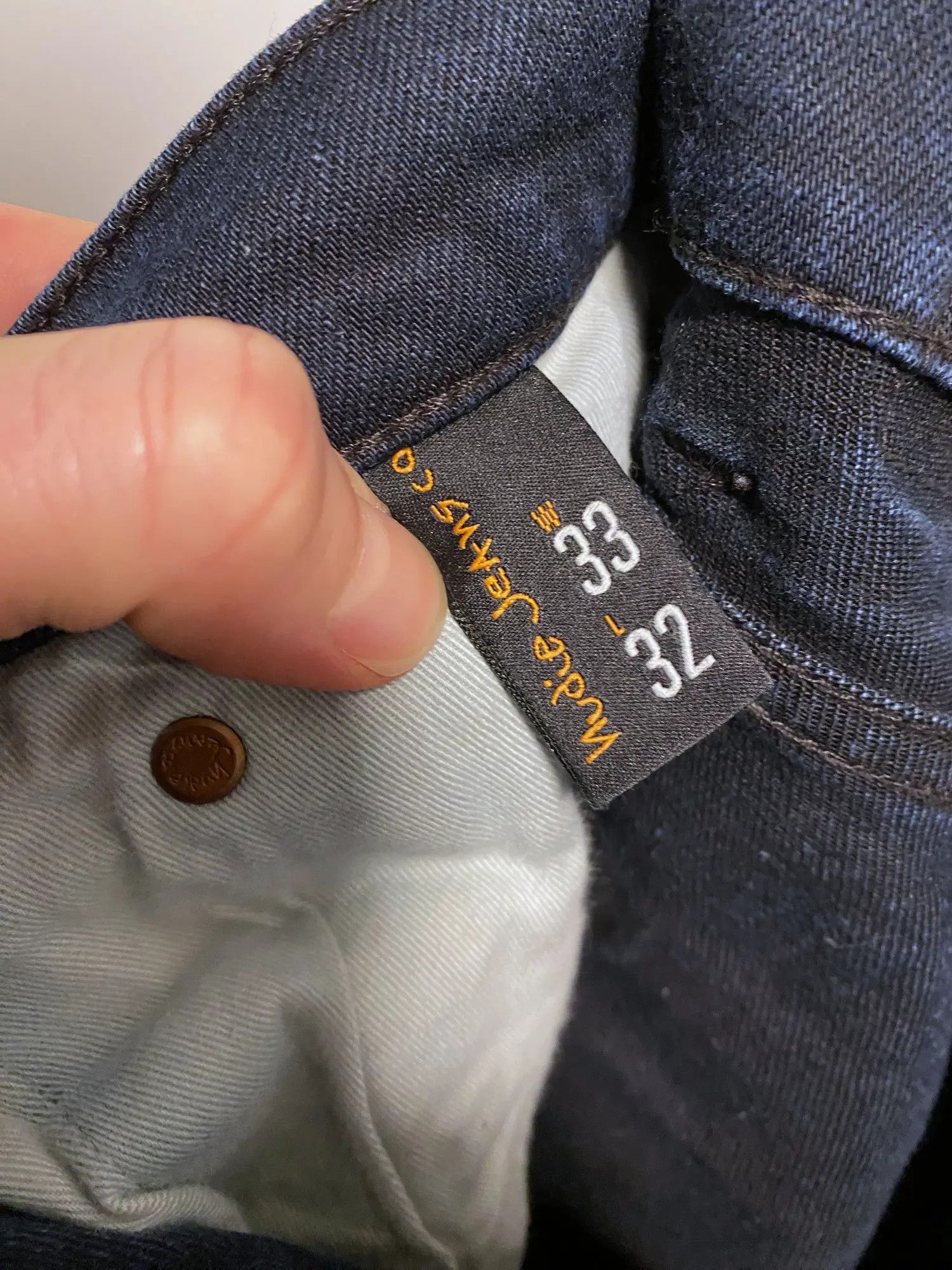 Nudie Jeans Nudie Jeans Lean Dean Black NBlue denim jeans size W 33 L 32 Size US 33 - 6 Thumbnail
