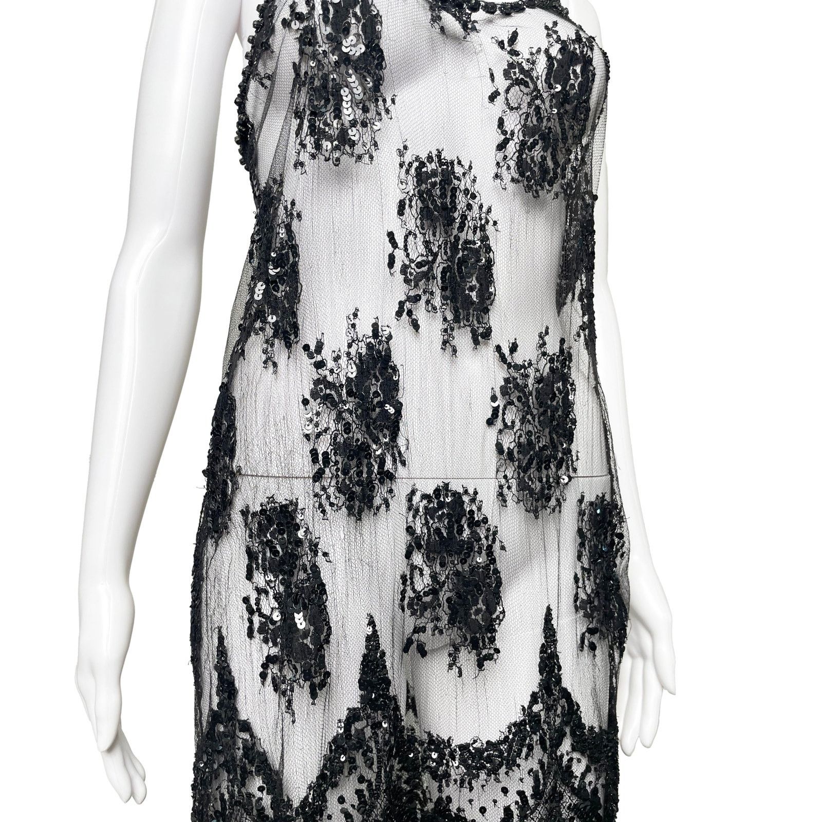 Collette Dinnigan Black Sequin Dress Size S / US 4 / IT 40 - 6 Thumbnail