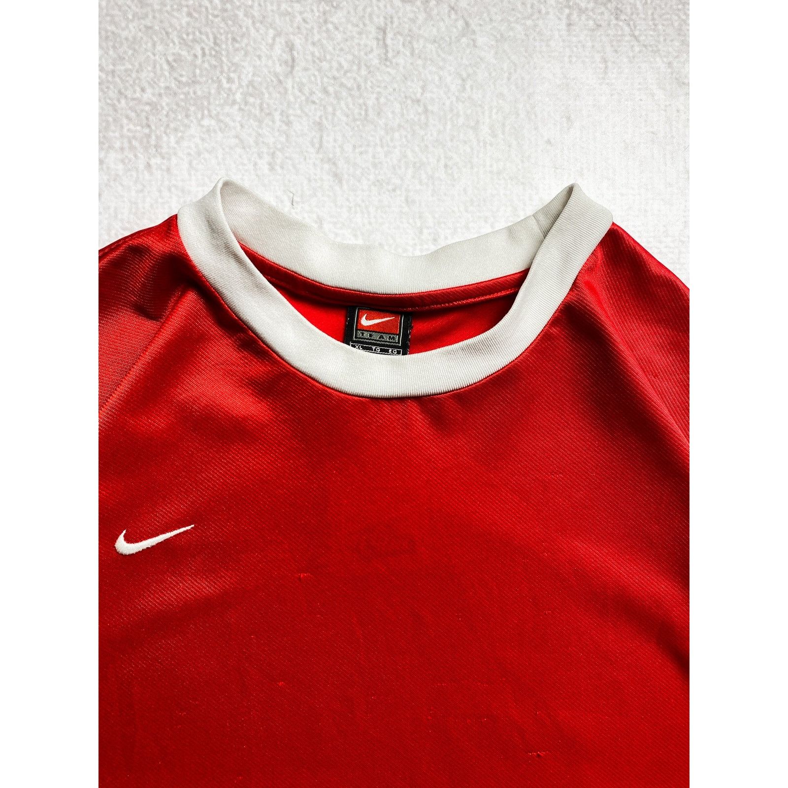 Nike Vintage 90s Nike Red Crewneck Jersey Shirt - Men's XL Size US XL / EU 56 / 4 - 3 Thumbnail