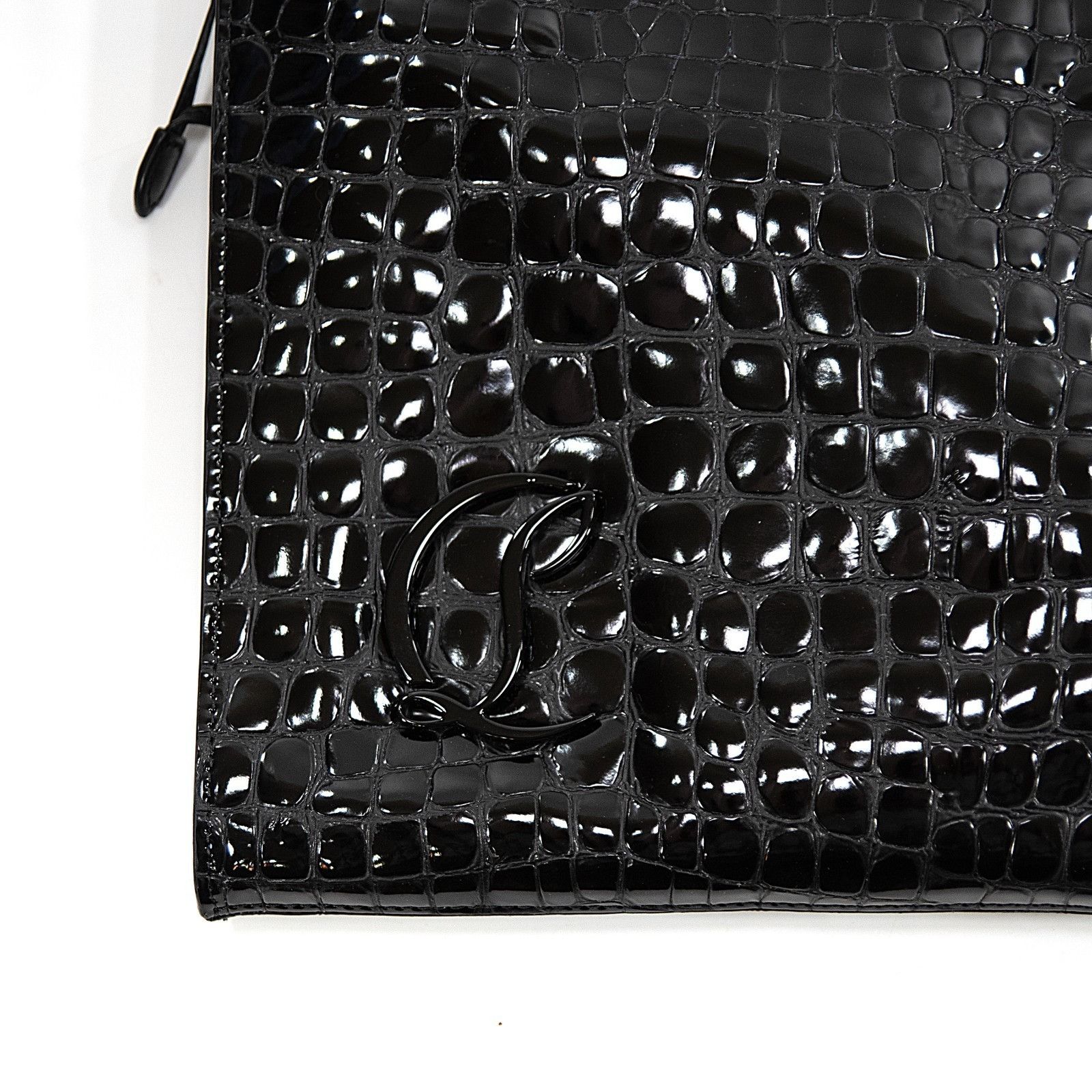 Christian Louboutin Christian Louboutin Ali Le 54 Logo Croc Leather Bag Size ONE SIZE - 3 Thumbnail