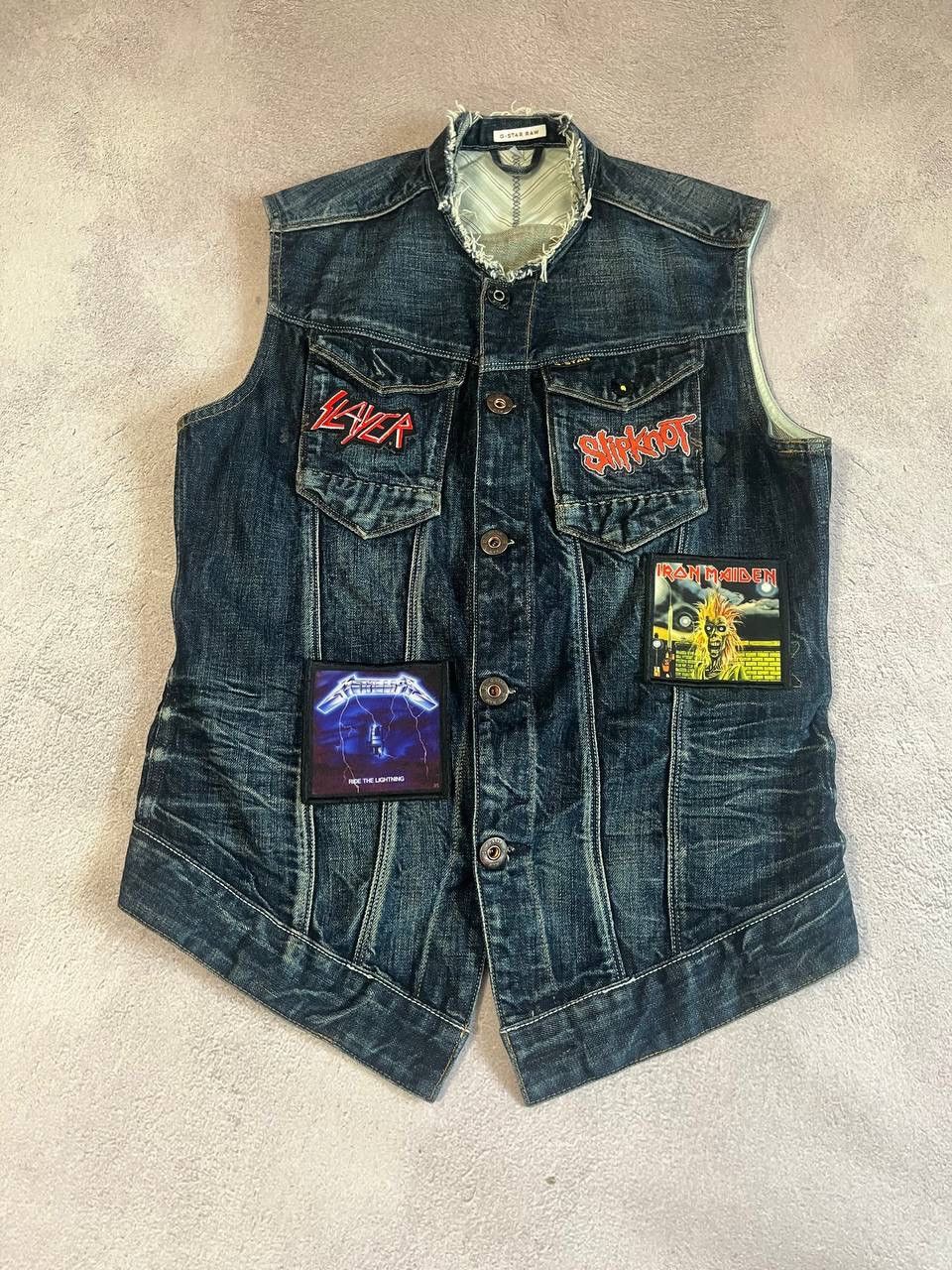 G-Star × Vintage Vintage G star Slayer metalica faded dirty distressed vest Size US M / EU 48-50 / 2 - 8 Thumbnail