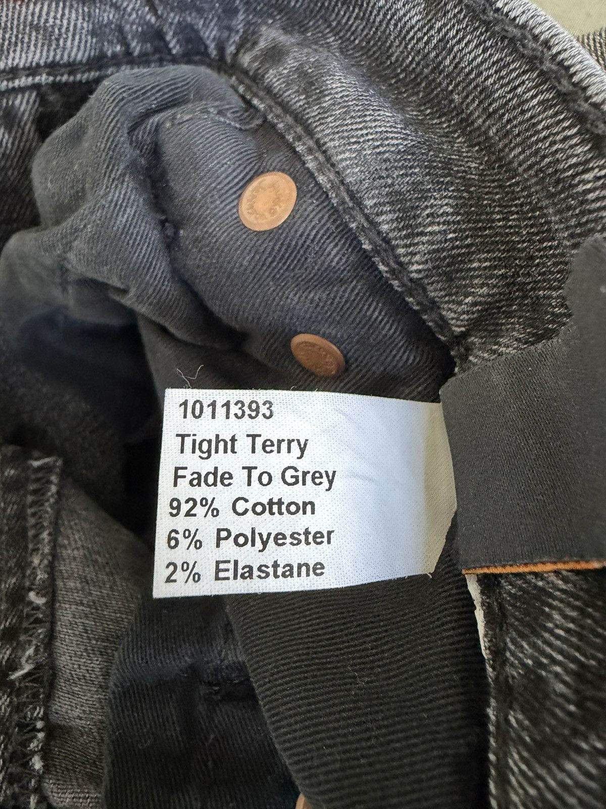 Nudie Jeans Tight Terry Fade to Grey size 30 x 30 Size US 30 / EU 46 - 4 Thumbnail