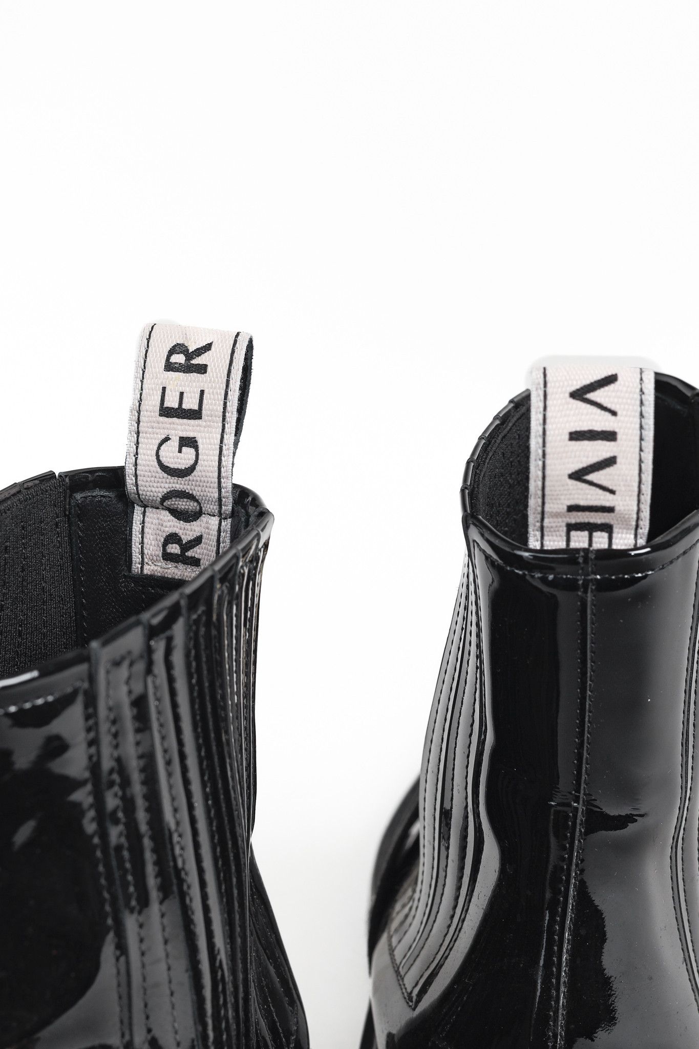 Roger Vivier Roger Vivier Viv' Rangers Embellished Patent Leather Boots Size US 5 / IT 35 - 10 Thumbnail