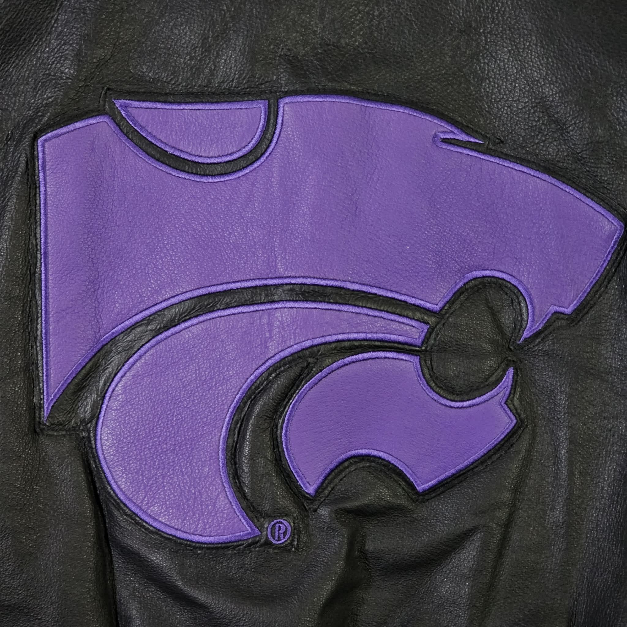 NCAA Kansas State Wildcats Vintage 90s Leather Bomber Jacket Size US M / EU 48-50 / 2 - 7 Thumbnail