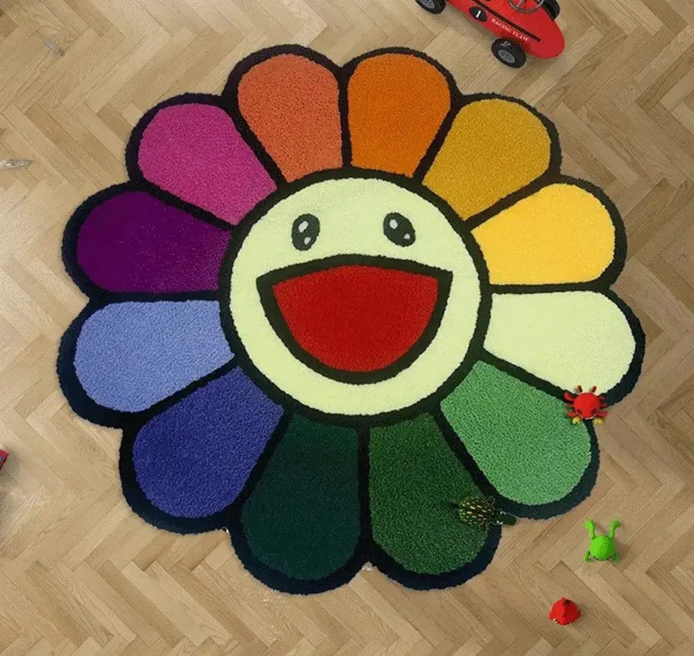 Other Flower Carpet Soft Tufted Rug Cute Size ONE SIZE - 4 Thumbnail