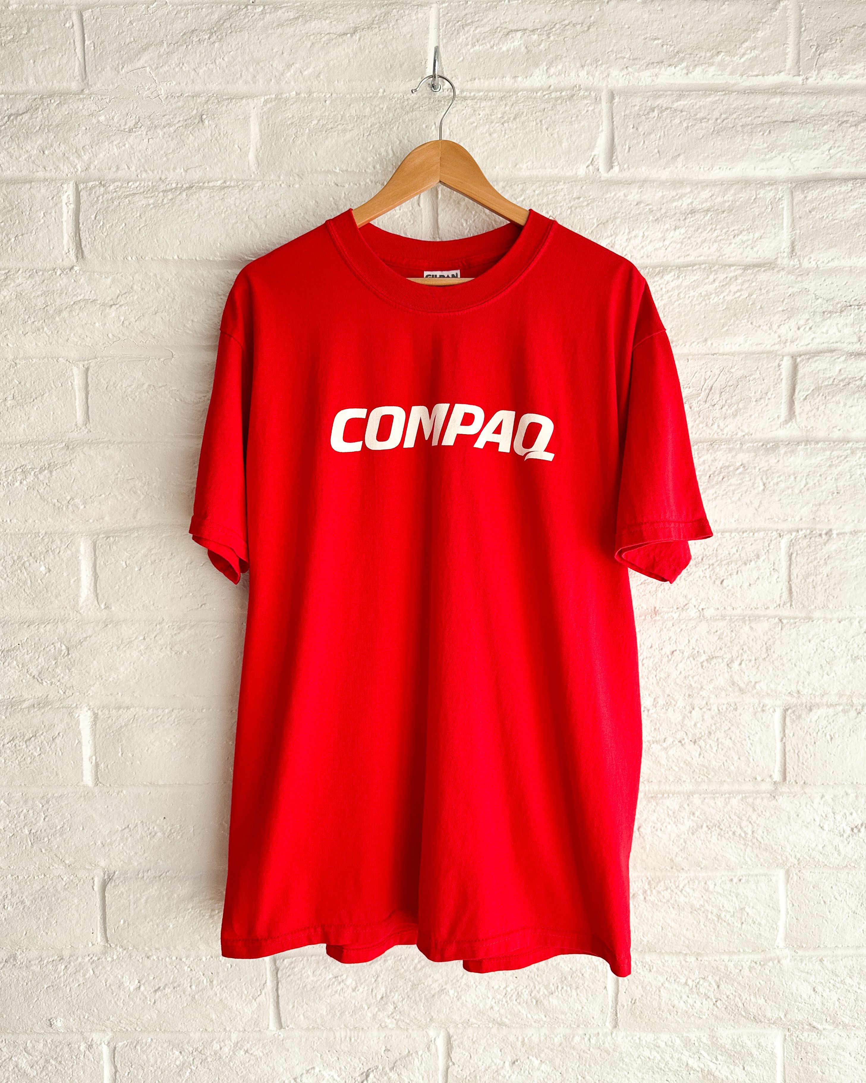Vintage Vintage 2000s Compaq Computing Company T Shirt Red Men's XL Size US XL / EU 56 / 4 - 1 Thumbnail