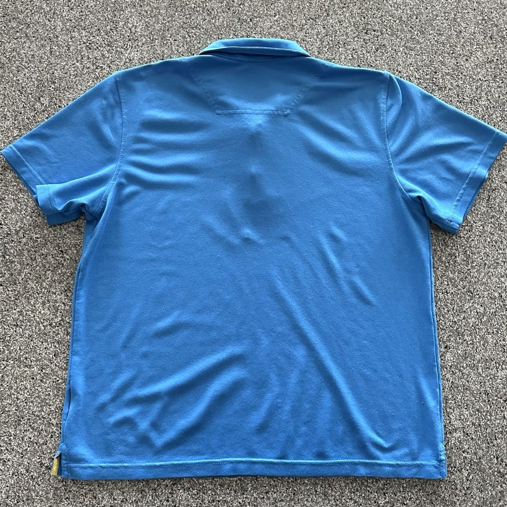 The North Face The North Face Polo Shirt Polo The North Face Flash Dry L Blue Short Sleeve Cotton 1/4 Zip Mens Size US L / EU 52-54 / 3 - 3 Thumbnail