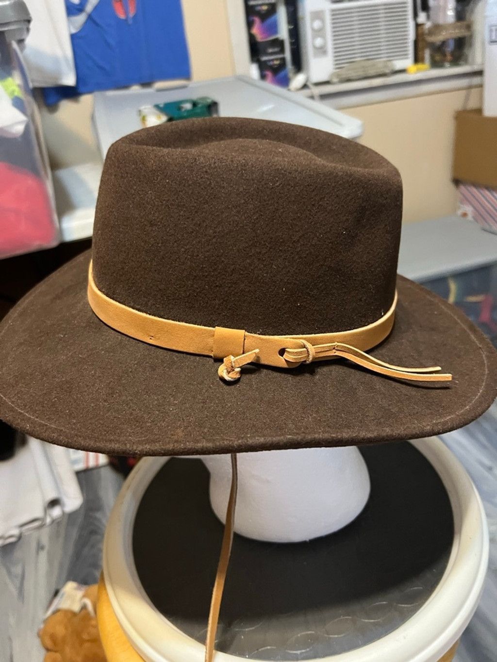 Other Men's Dorfman Pacific Brown Wool Felt Hat Size 42 - 2 Thumbnail