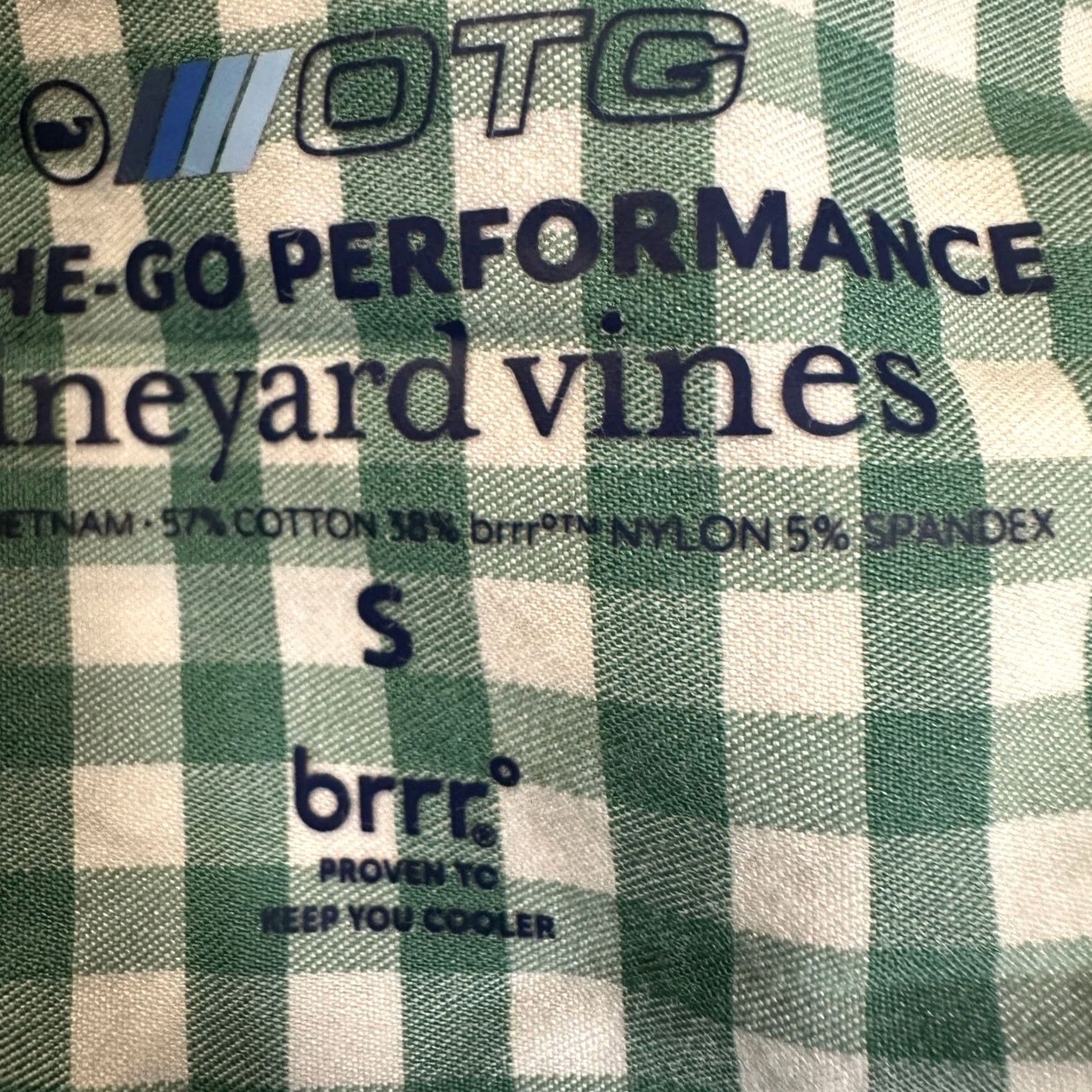 Vineyard Vines Vineyard Vines Button-Down Shirt Mens Small Green Check Brrr On The Go Stretch Size US S / EU 44-46 / 1 - 5 Thumbnail