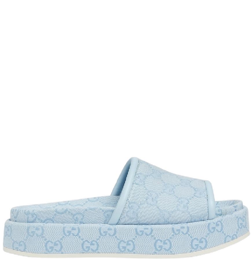 oc11z0126 Women's GG Platform Sandals In Blue