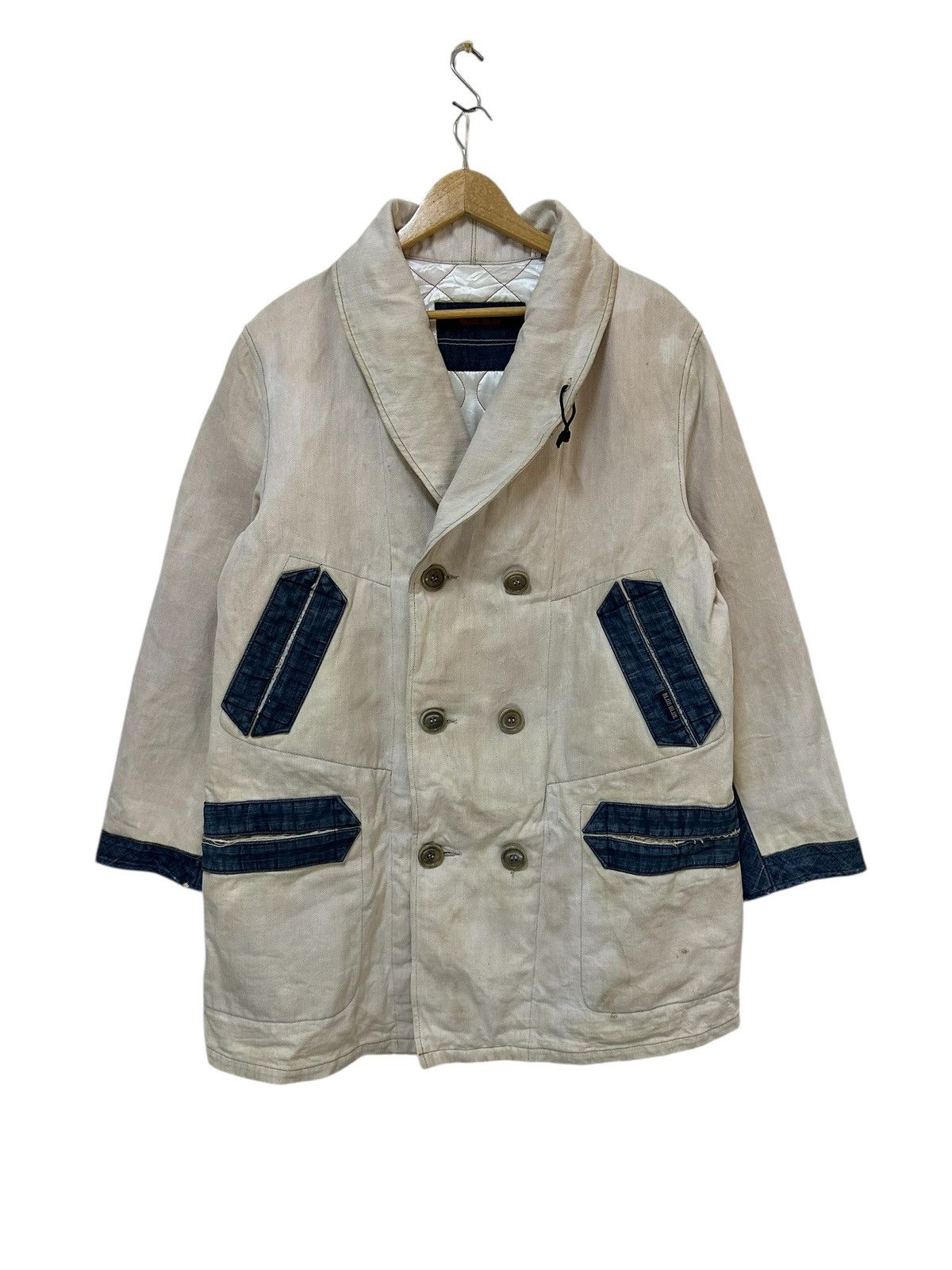 Blue Blue Japan vintage blue blue japan double collar heavy jacket Size US L / EU 52-54 / 3 - 2 Thumbnail