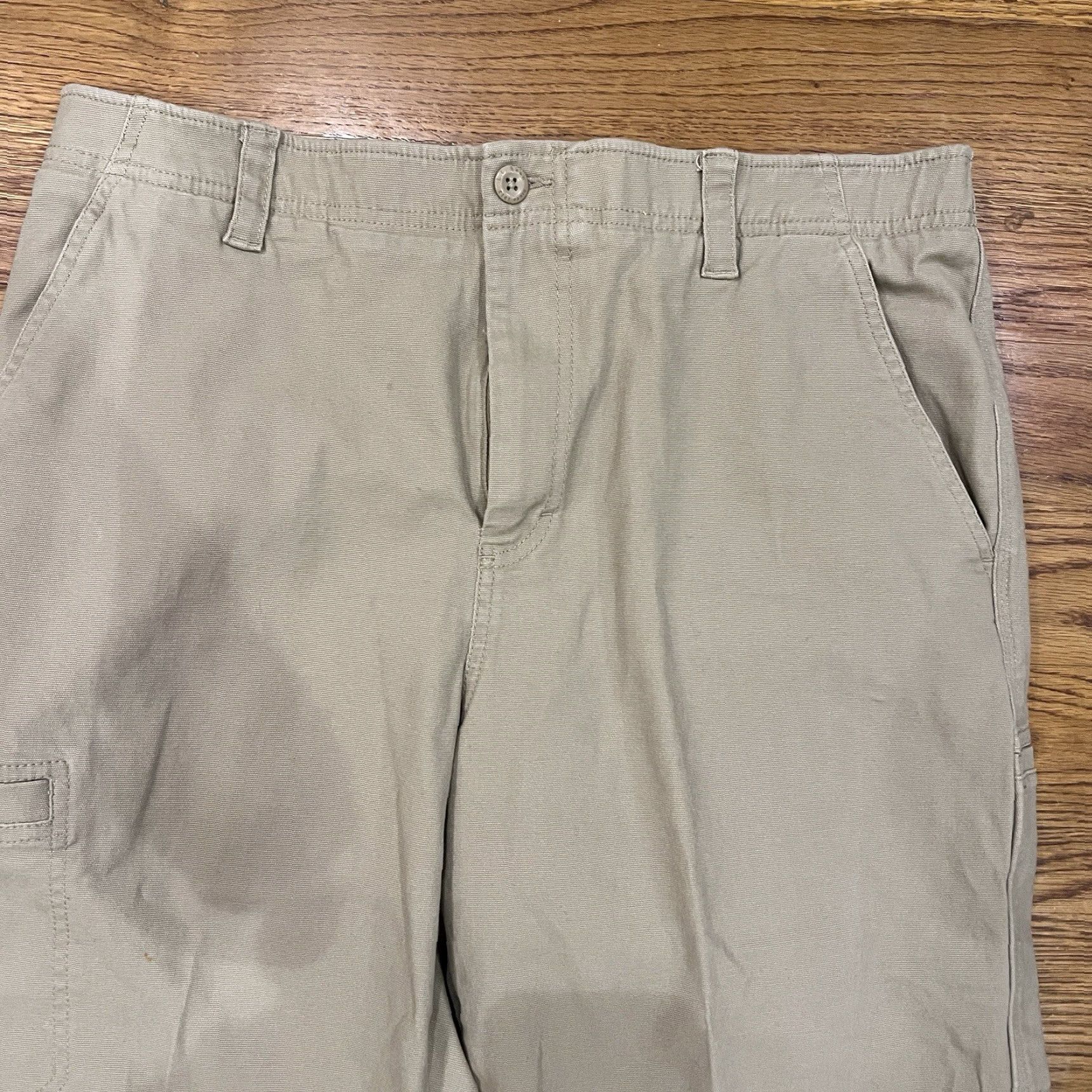 Vintage L.L. Bean Men's Hiking Pants Classic Fit Stretch Chino Beige Size 36 x 29 Size US 36 / EU 52 - 2 Thumbnail