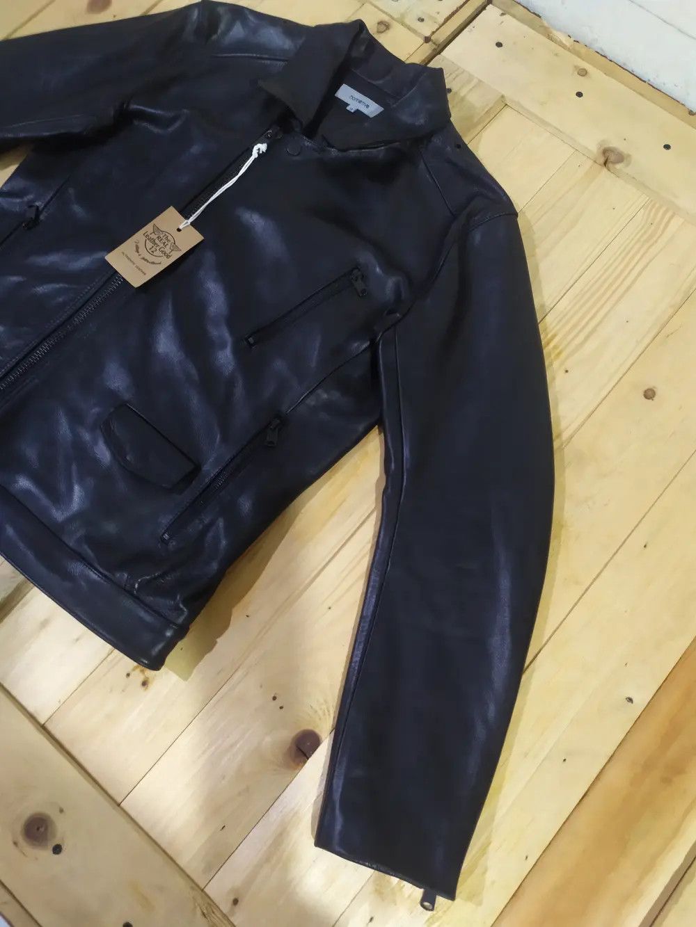 Japanese Brand × Nonnative NONNATIVE DOUBLE RIDER KIP CAFECTO LEATHER JACKET Size US M / EU 48-50 / 2 - 10 Thumbnail