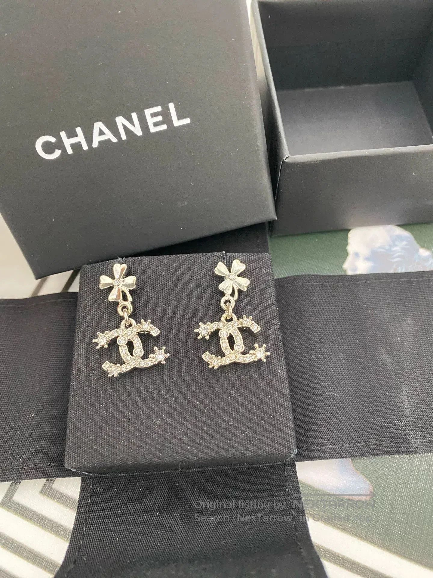 Chanel Chanel 23p Clover Diamond Double C Earrings. Size ONE SIZE - 1 Thumbnail