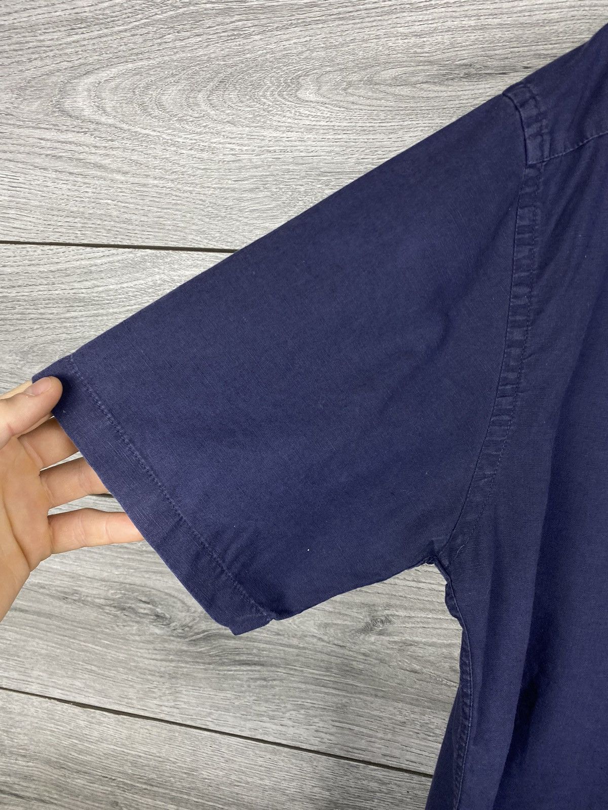 Armani Mens Vintage Armani Jeans Linen Shirt Button Up Size XL Size US XL / EU 56 / 4 - 14 Thumbnail