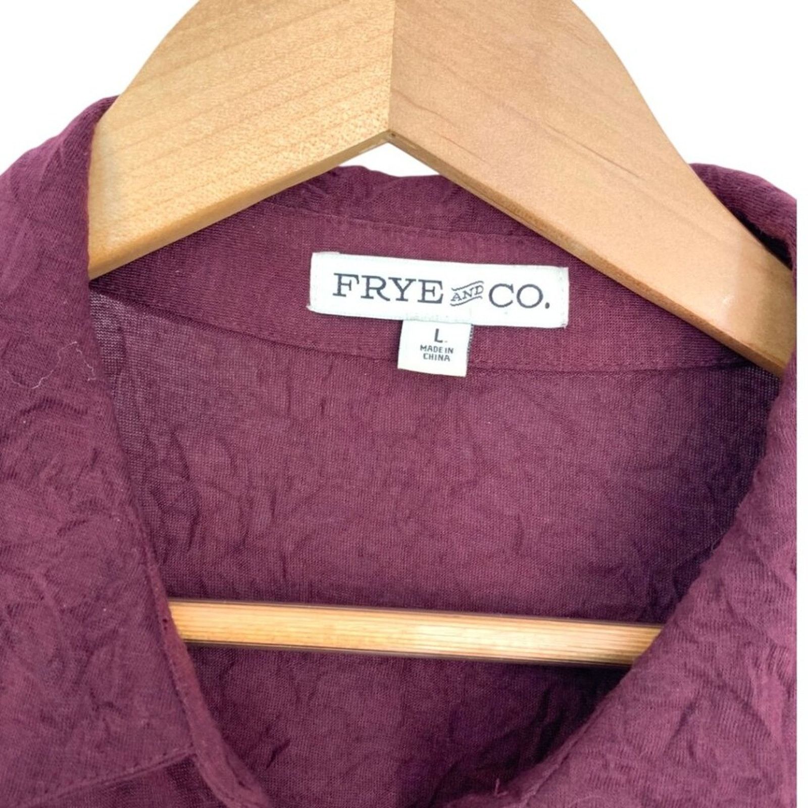 Frye Frye & Co Ruffle Peplum Knit Button Down Blouse Size Large Size L / US 10 / IT 46 - 3 Thumbnail